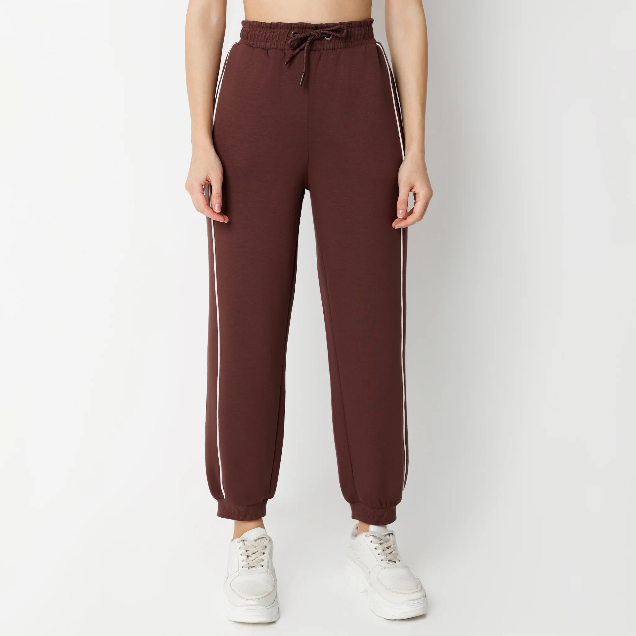 Relaxed Fit Ankle Length High Rise Joggers