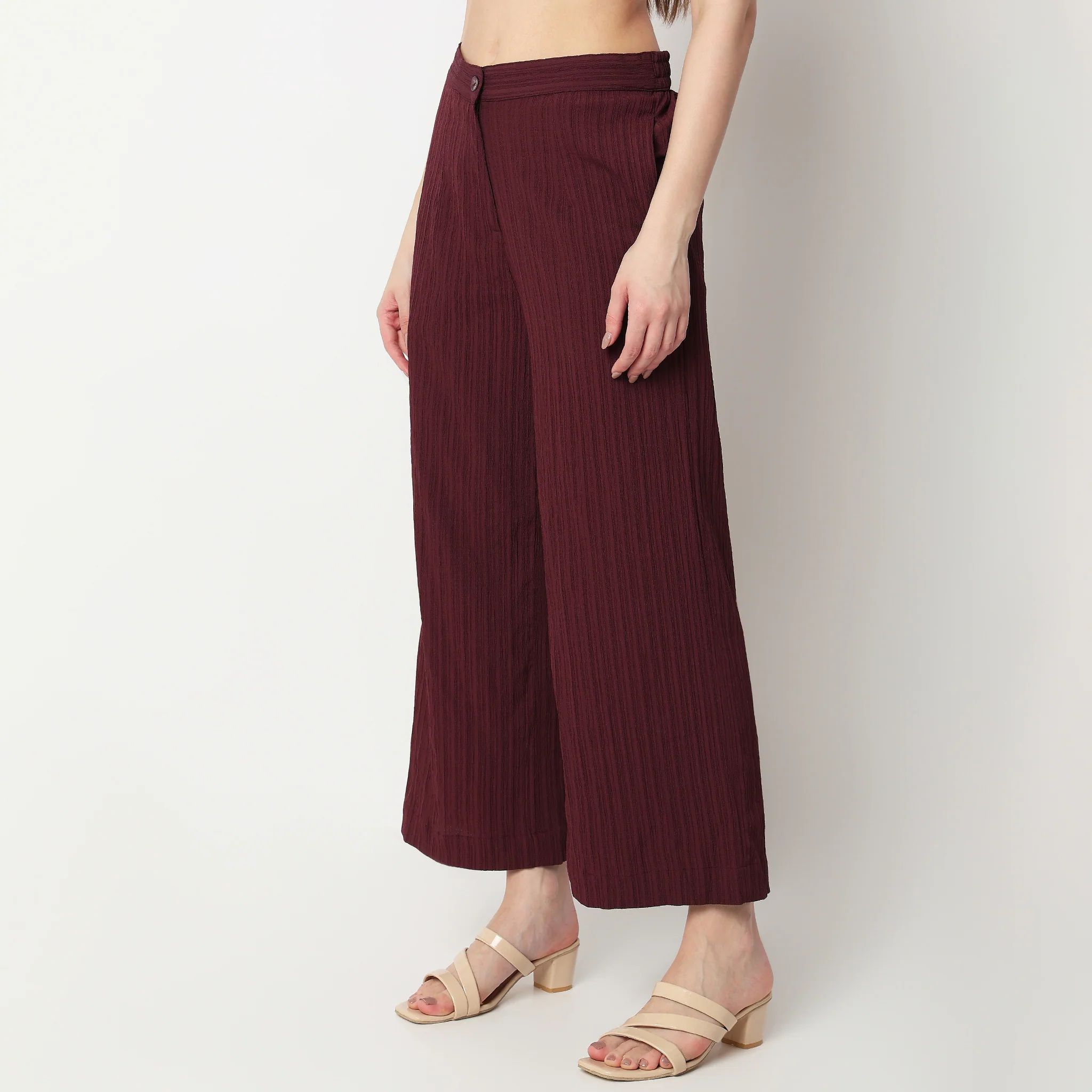Structured Flared Pants - Image 10