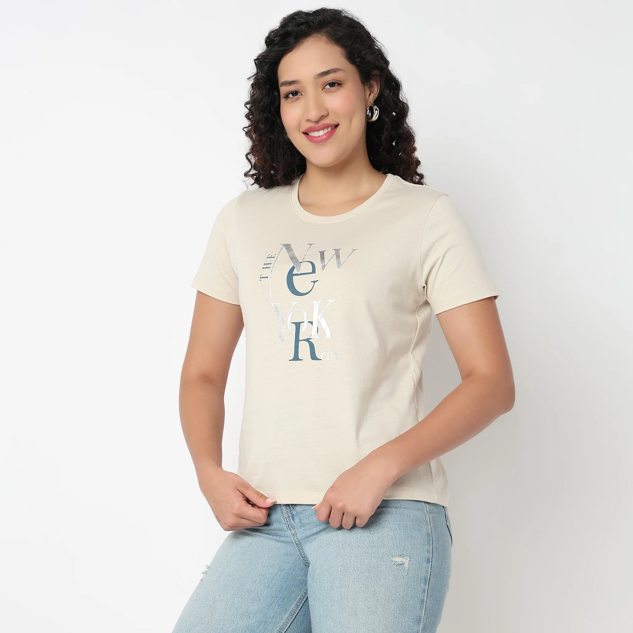 Round Neck Graphic Tees - Image 5