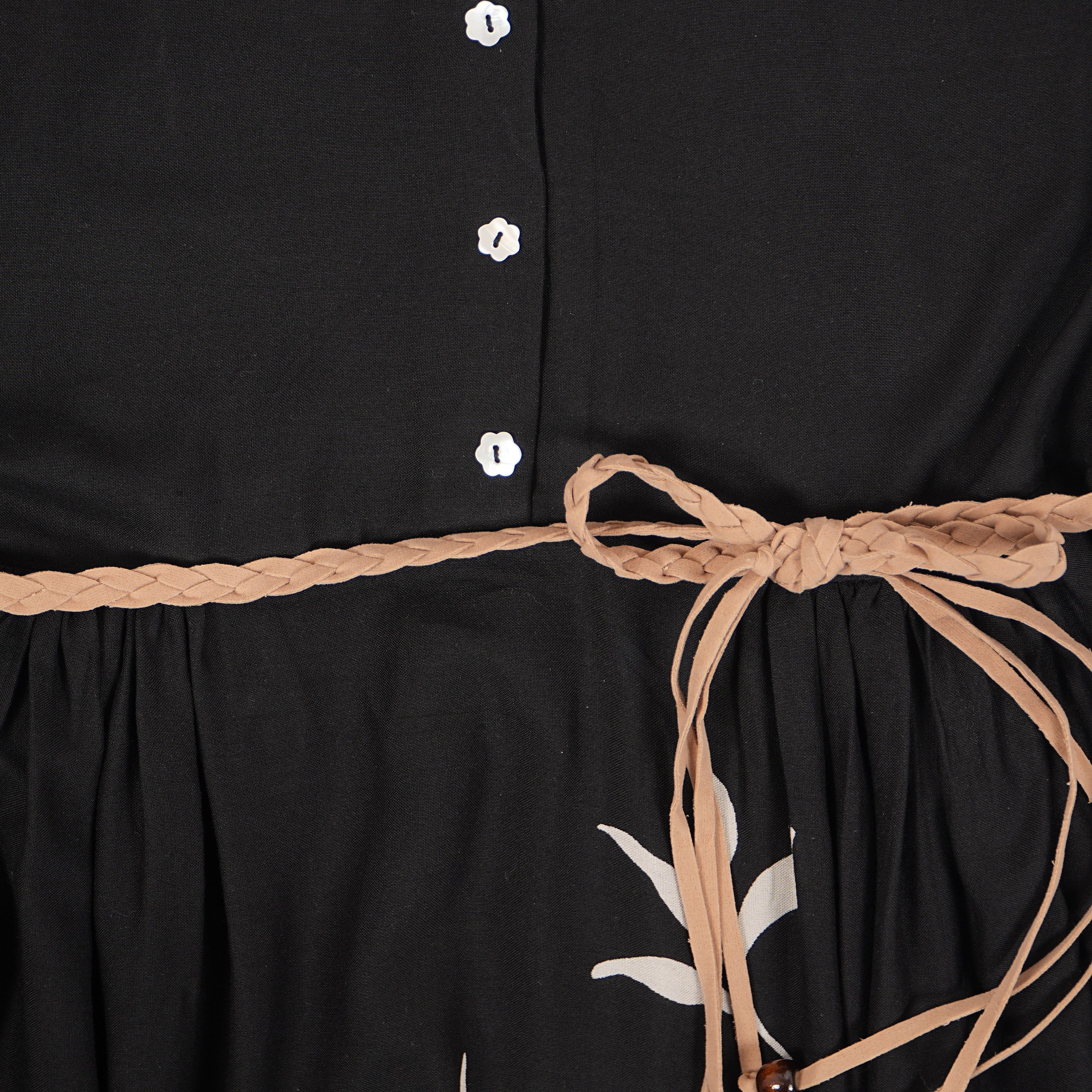Shirt Collar Half Placket Dress - Image 4
