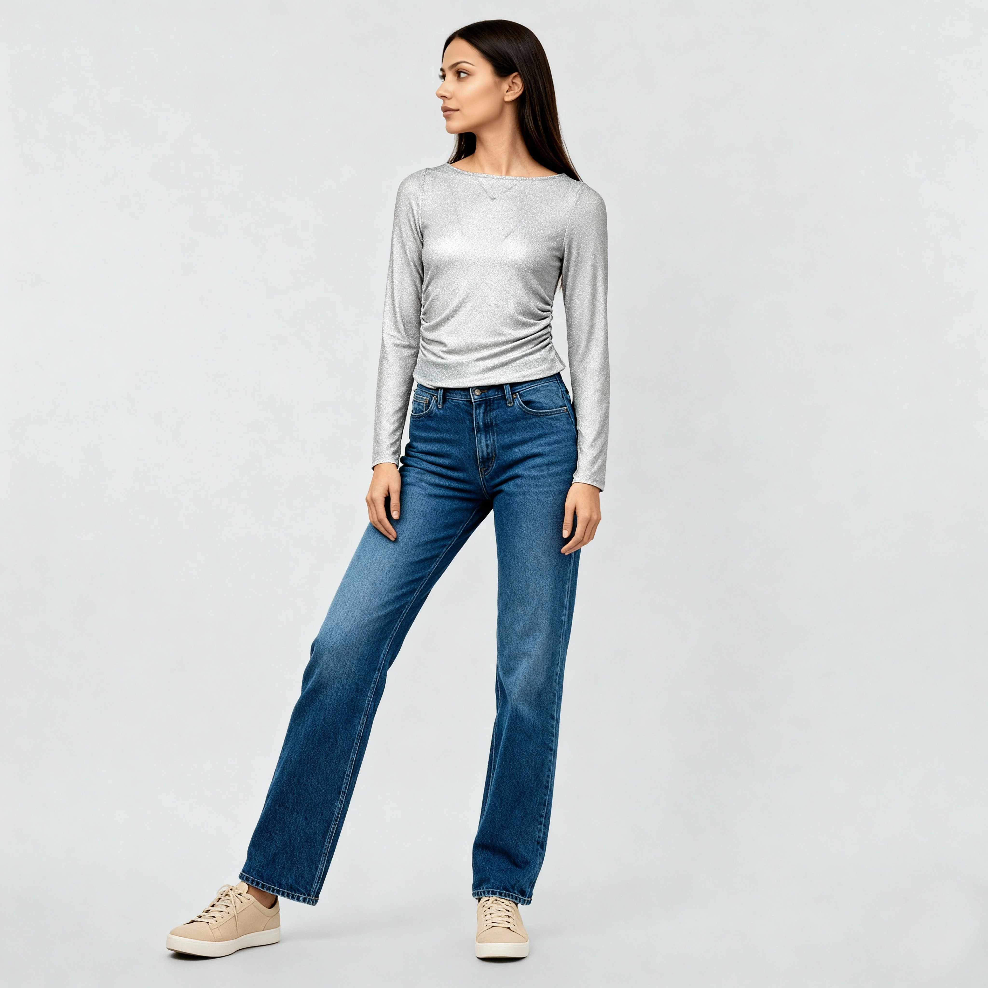 Side Ruched Fitted Betty Top