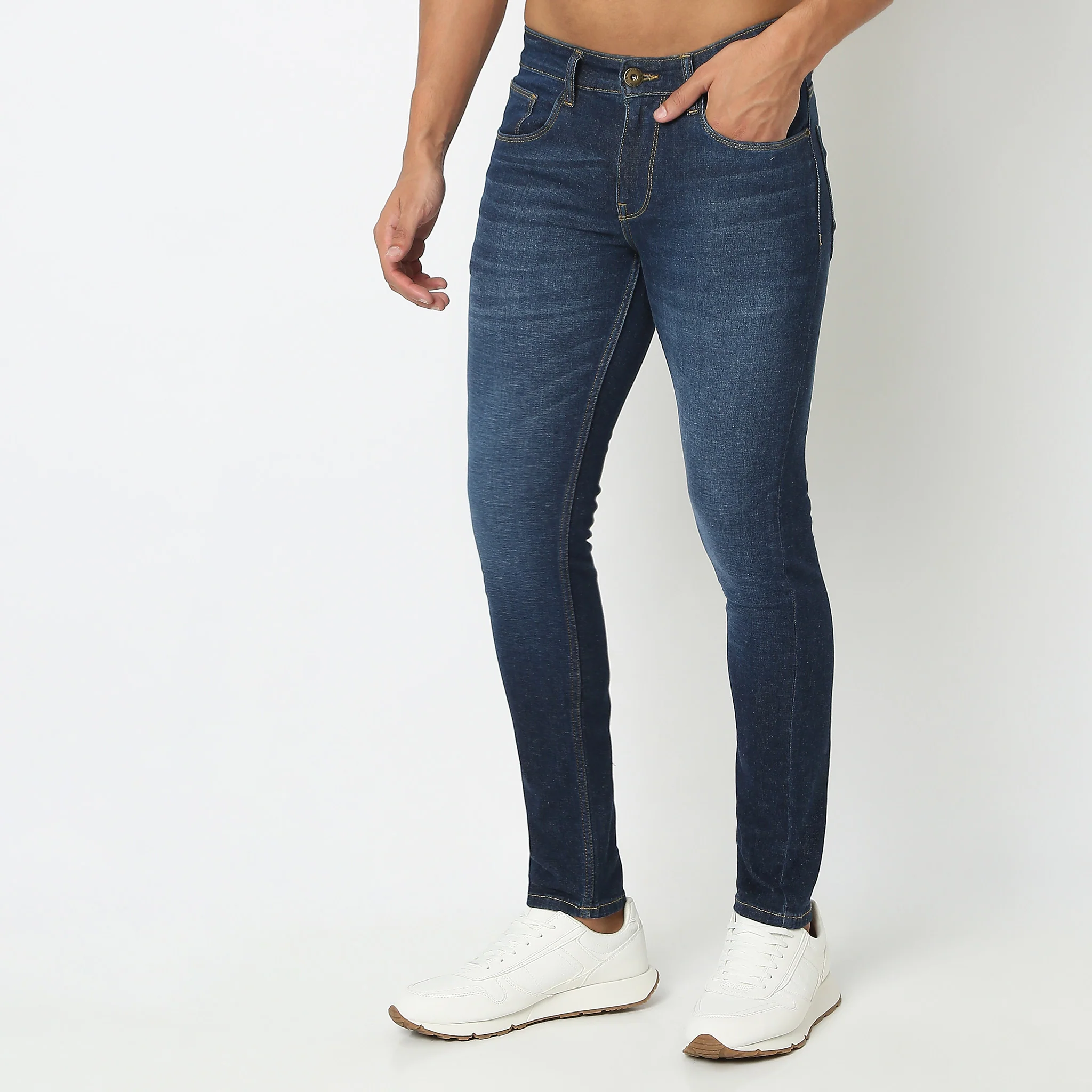 Union of Denim® Origin Series Strtech Authentic Indigo Classic Stone Wash Comfort Skinny Crop Fit - Image 20