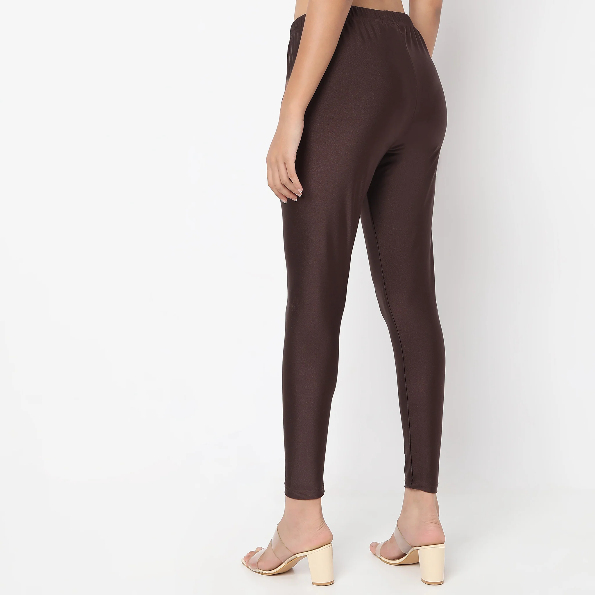 Ankle Length Metallic Leggings - Image 8