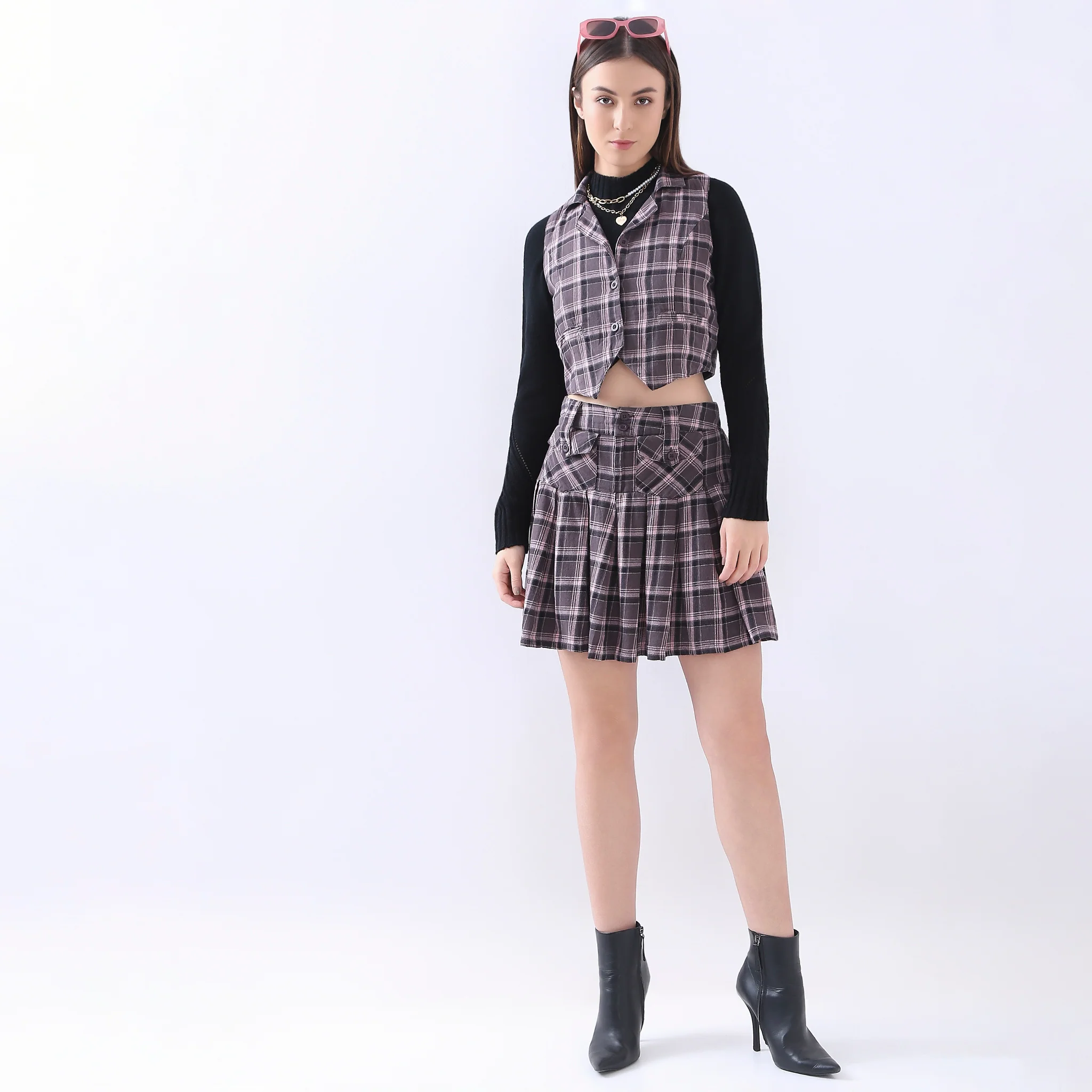 Slim Fit Checkered Shirt - Image 5