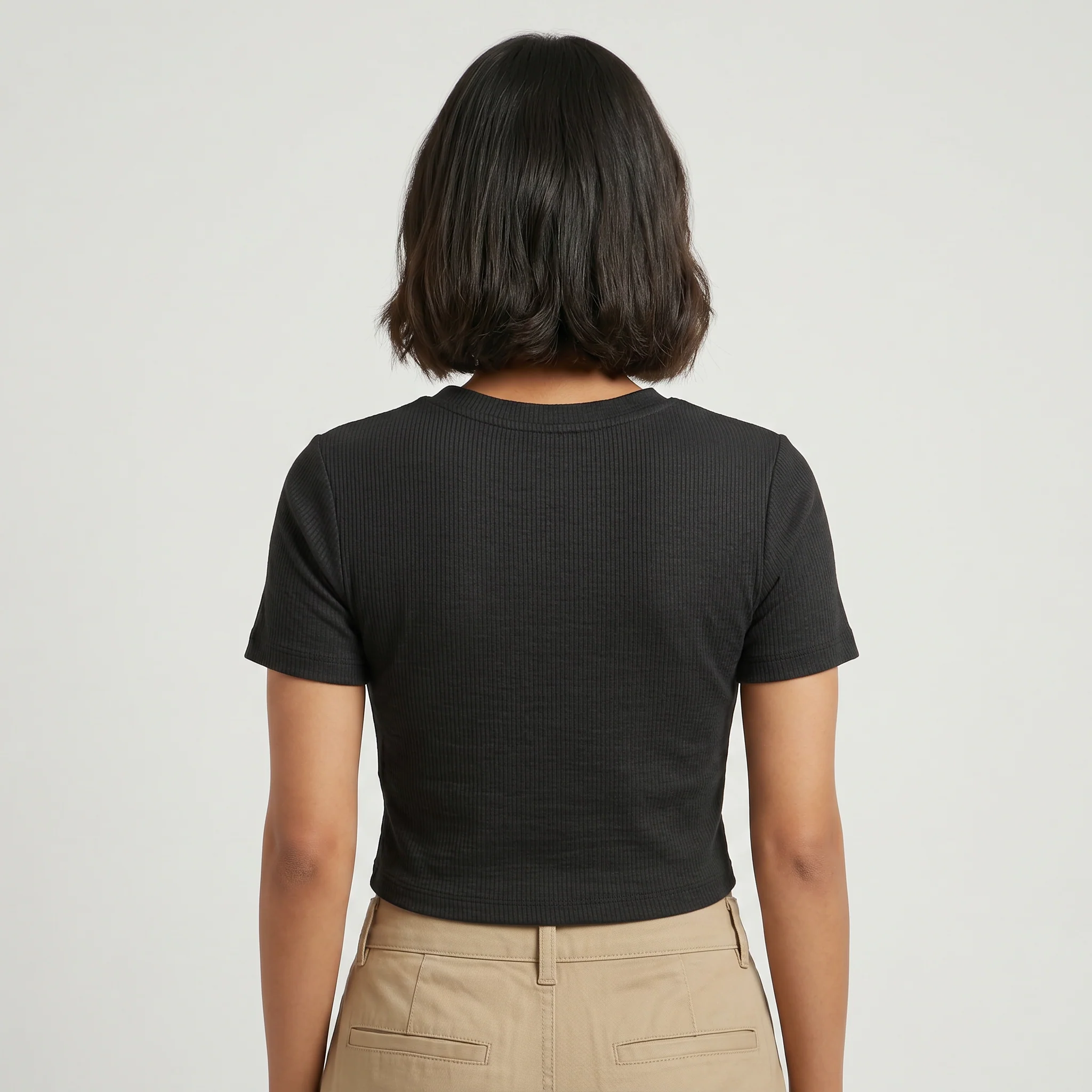 Slim Fit Crop T-Shirt - Image 8
