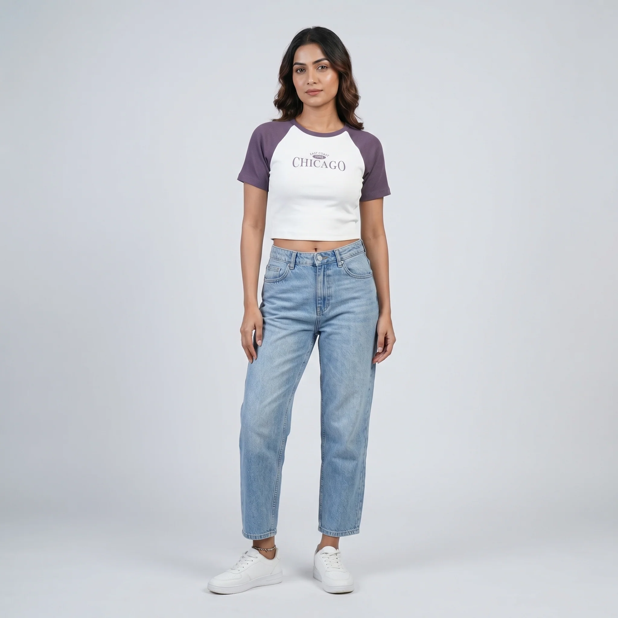 Slim Fit Graphic Crop T-Shirt