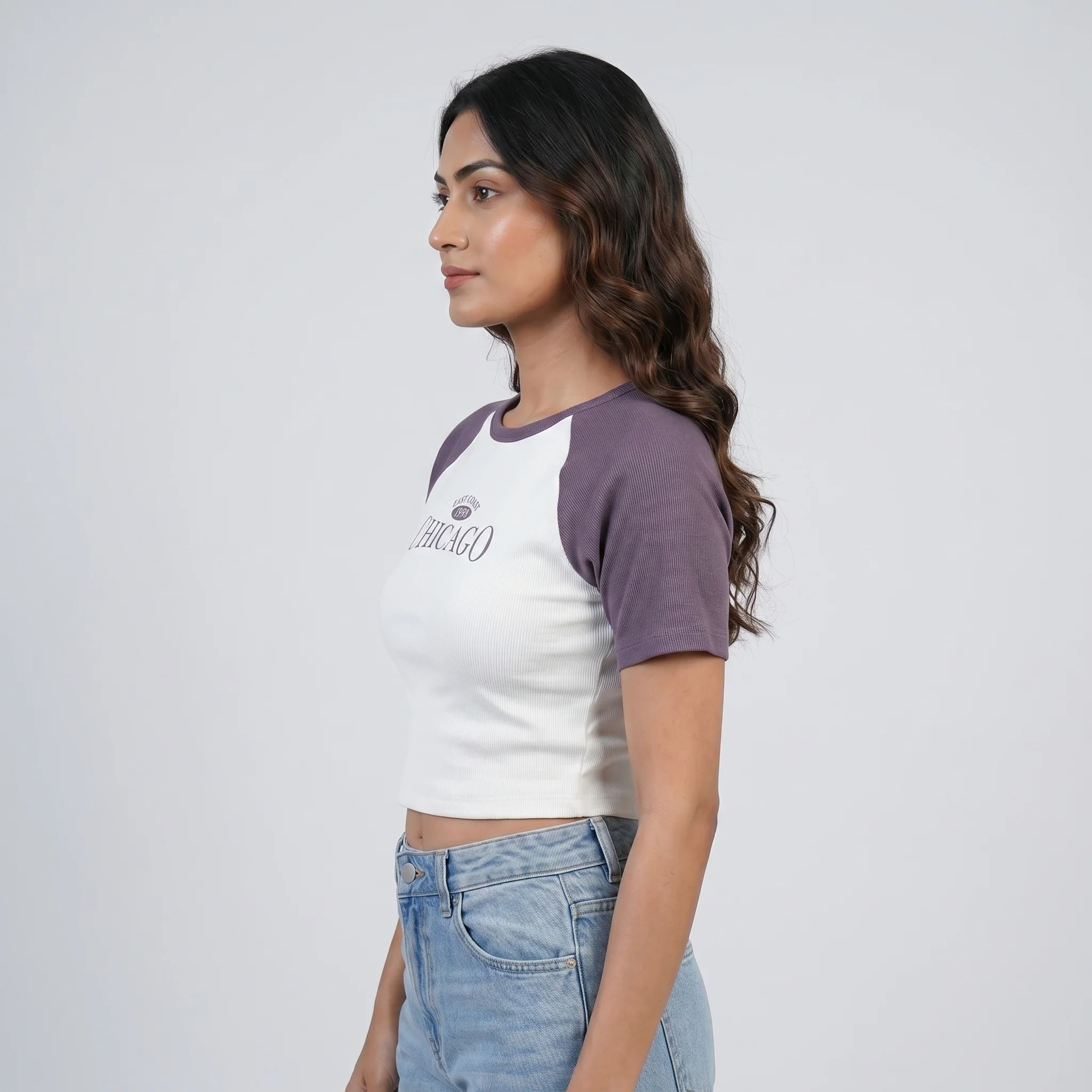 Slim Fit Graphic Crop T-Shirt - Image 2