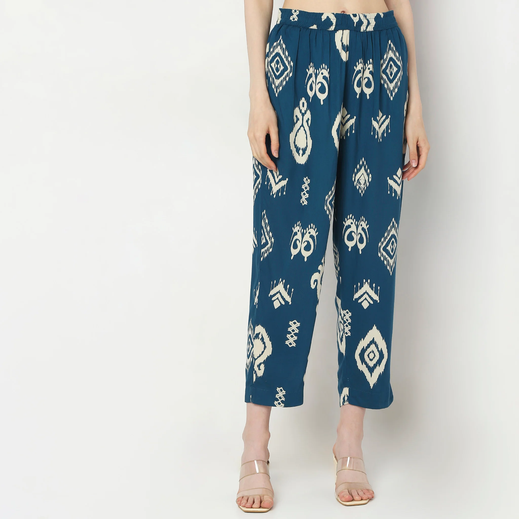 Slim Fit High Rise Pants - Image 2