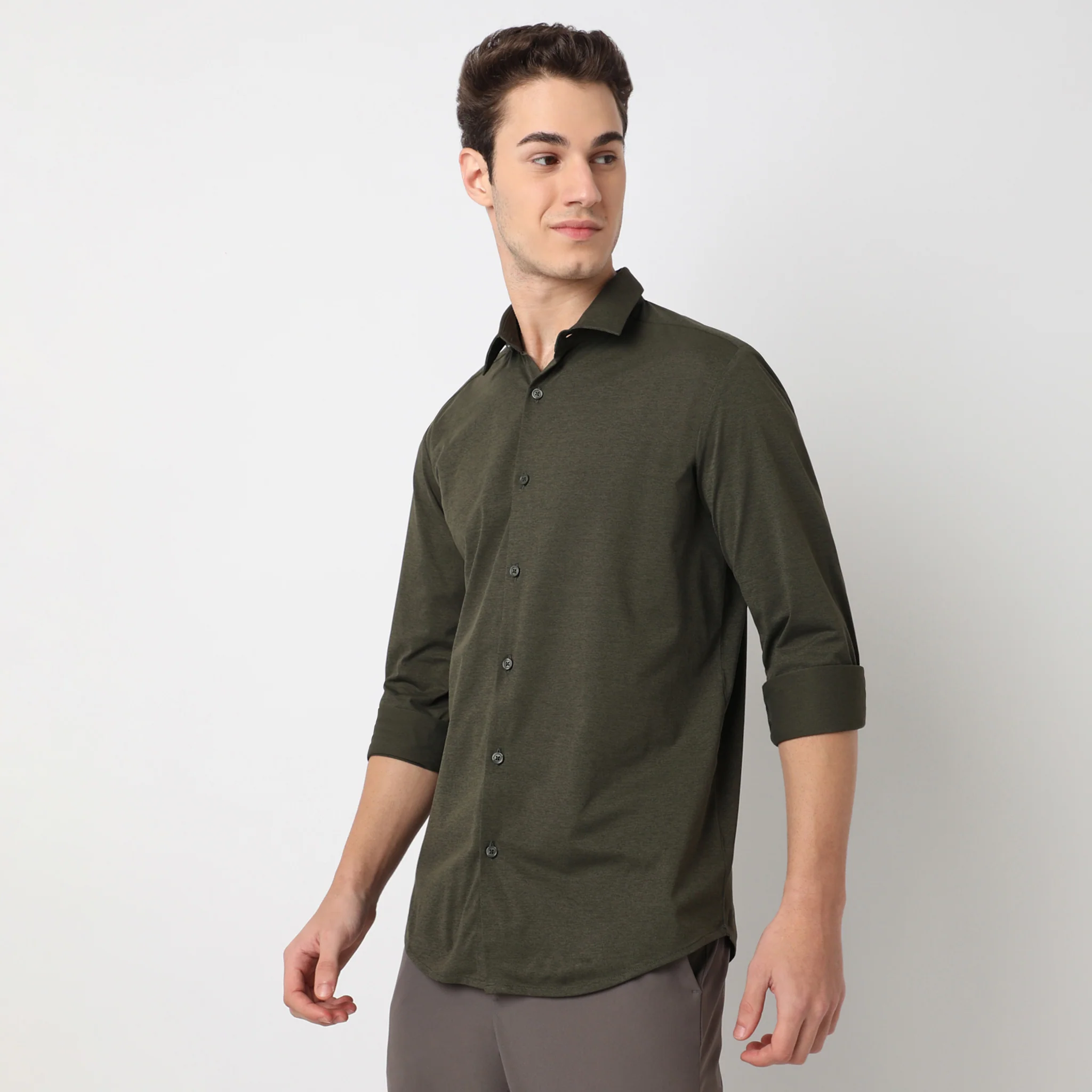 Travelator™ 2025 Shirt - 4-Way Ultra Stretch Slim Fit Wash & Wear - "Zero Top Stitch" - Saville Row Finish Full Sleeves- Made For Travel - Image 21