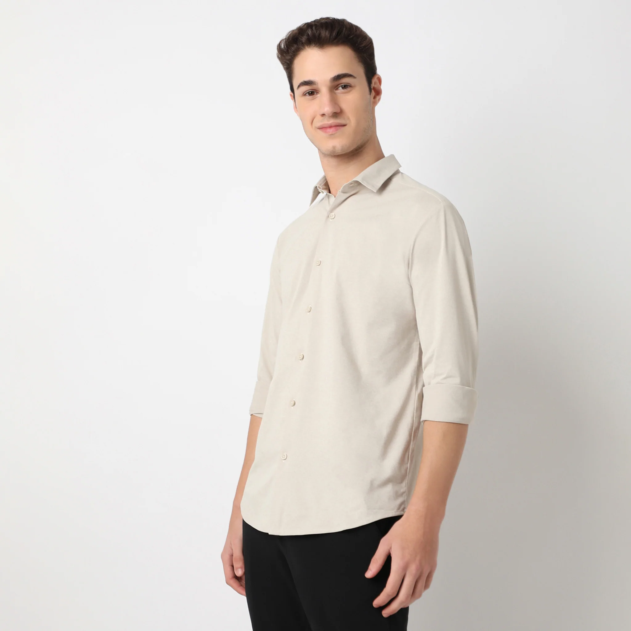 Travelator™ 2025 Shirt - 4-Way Ultra Stretch Slim Fit Wash & Wear - "Zero Top Stitch" - Saville Row Finish Full Sleeves- Made For Travel - Image 26