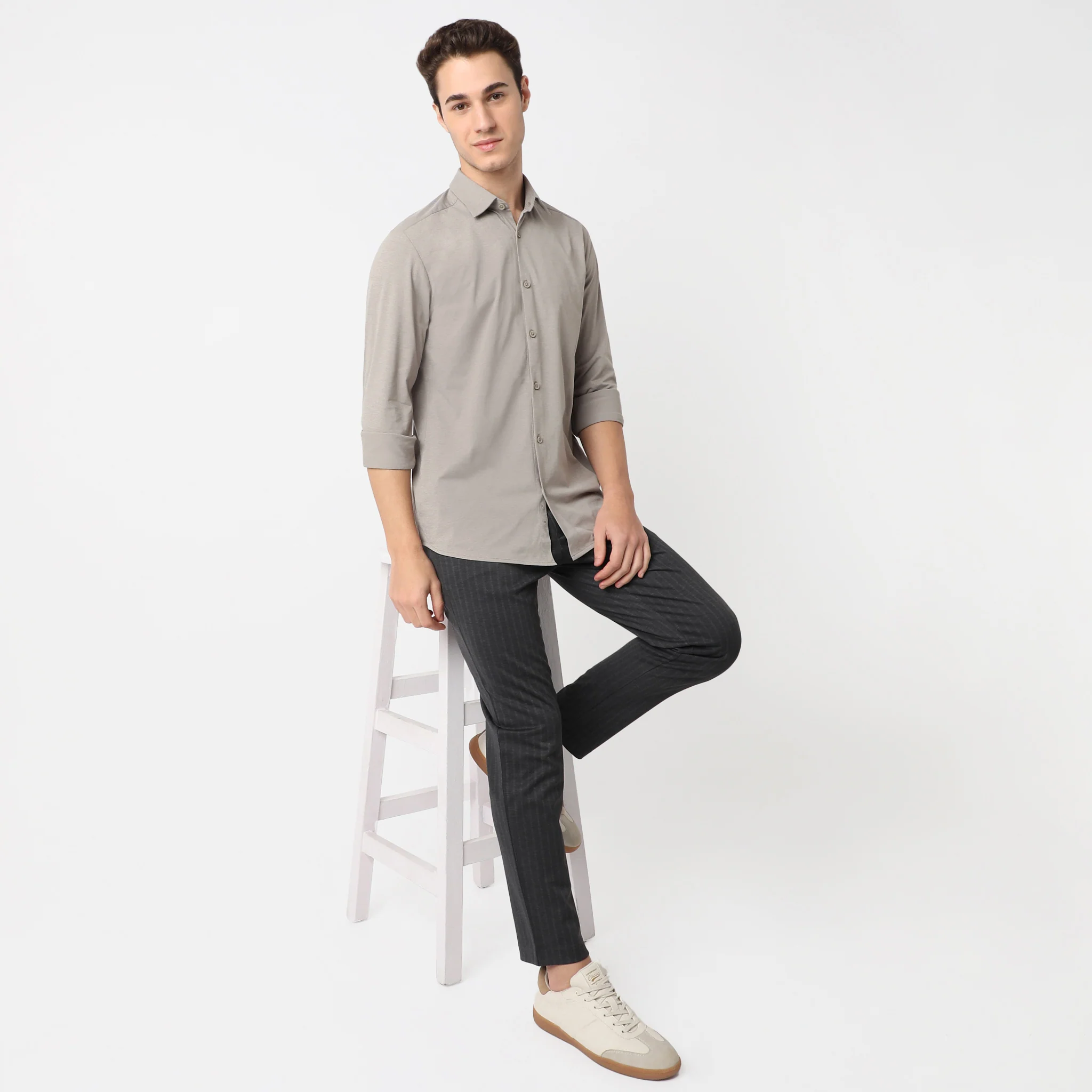 Travelator™ 2025 Shirt - 4-Way Ultra Stretch Slim Fit Wash & Wear - "Zero Top Stitch" - Saville Row Finish Full Sleeves- Made For Travel - Image 27