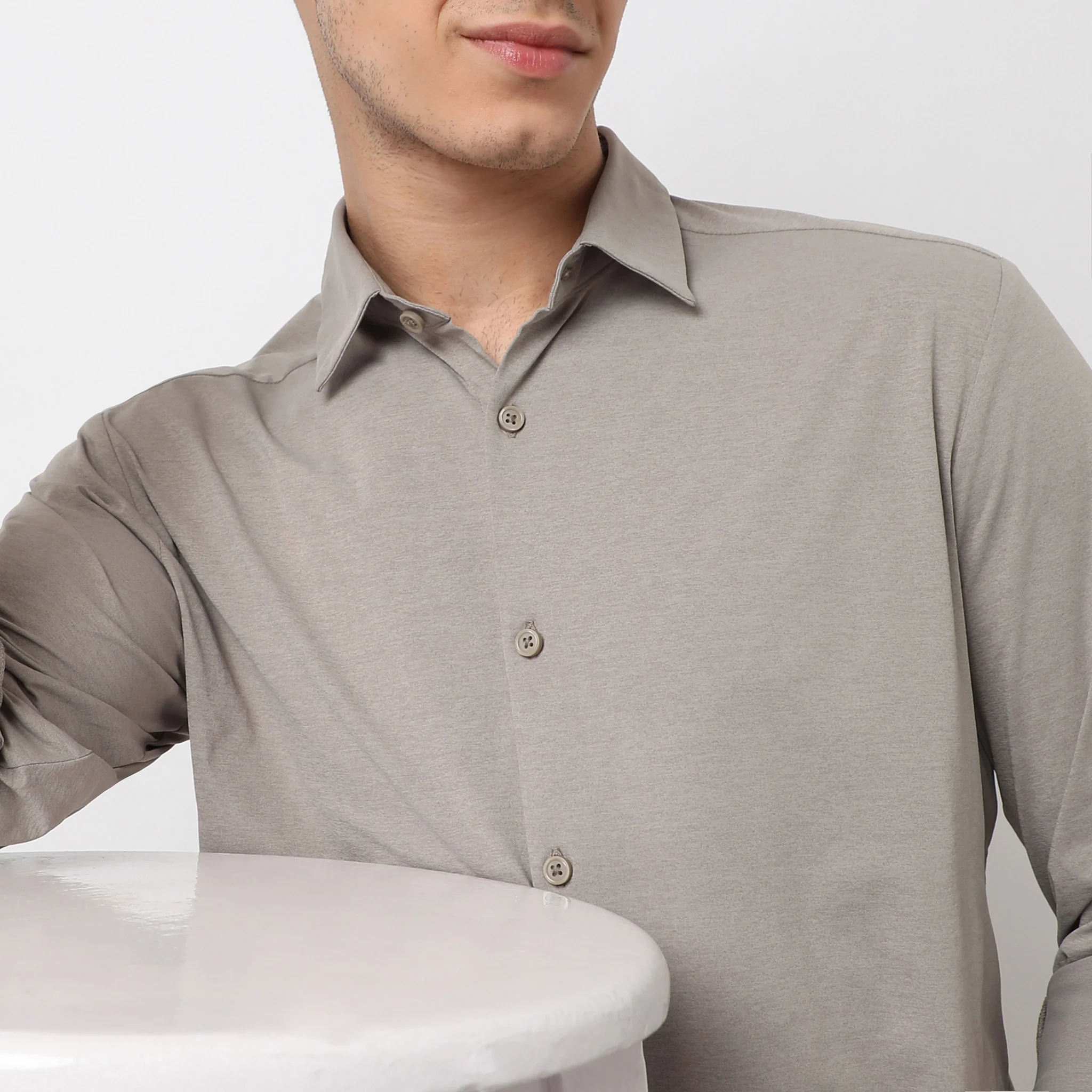 Travelator™ 2025 Shirt - 4-Way Ultra Stretch Slim Fit Wash & Wear - "Zero Top Stitch" - Saville Row Finish Full Sleeves- Made For Travel - Image 30