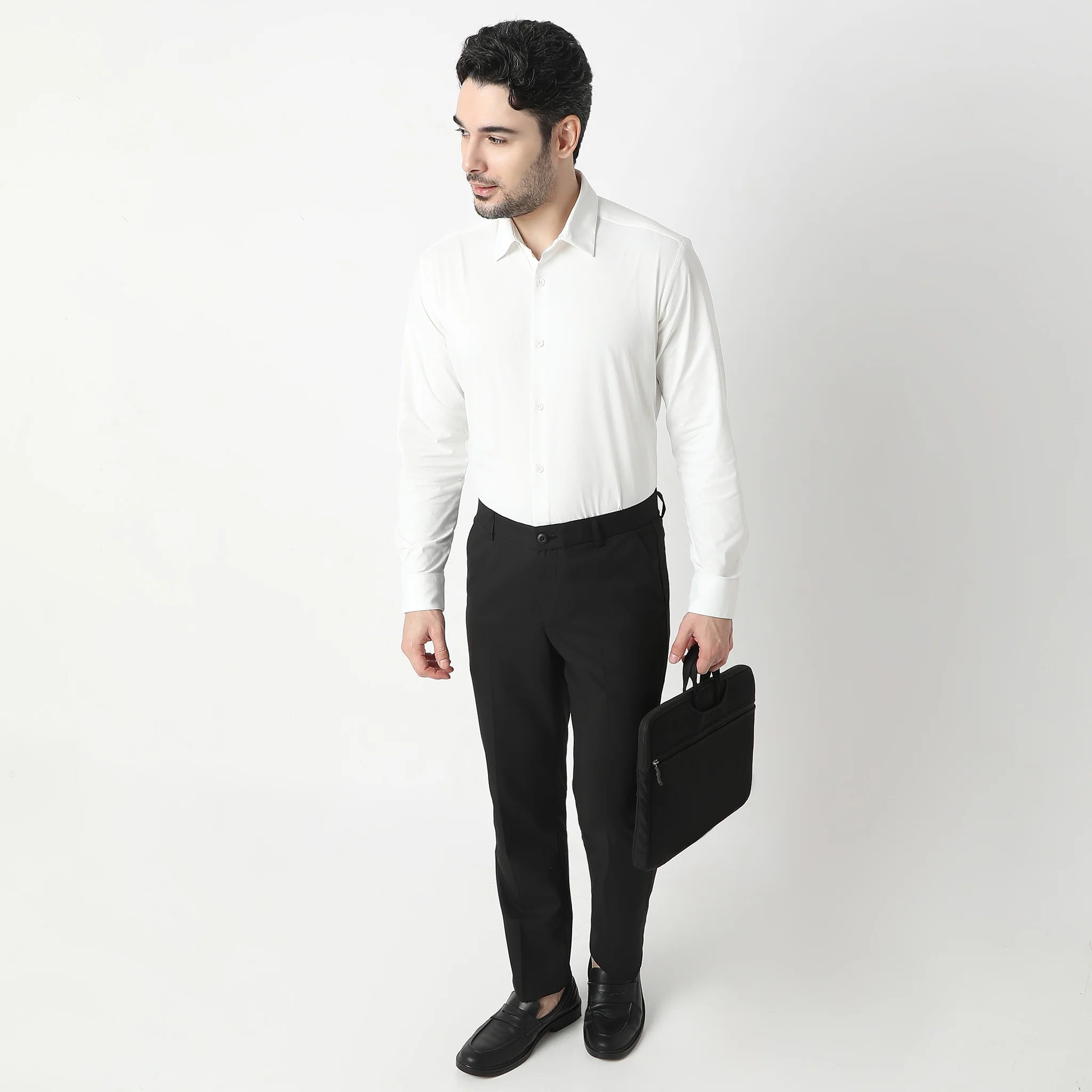 Travelator™ 2025 Shirt - 4-Way Ultra Stretch Slim Fit Wash & Wear - "Zero Top Stitch" - Saville Row Finish Full Sleeves- Made For Travel - Image 37