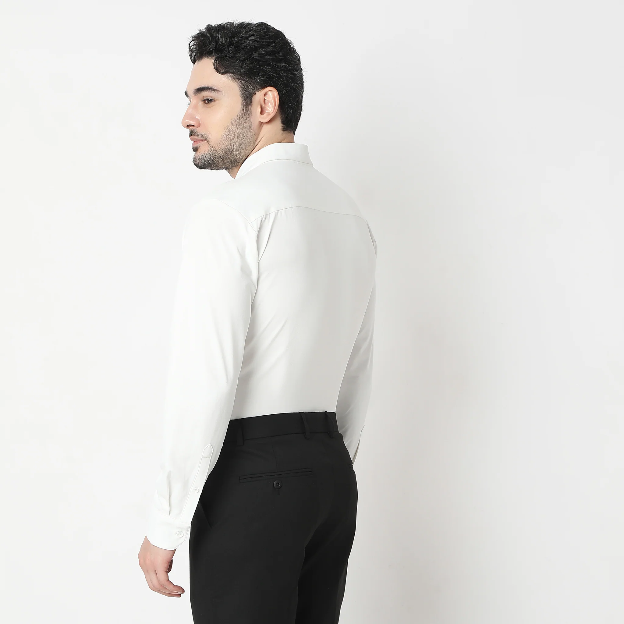 Travelator™ 2025 Shirt - 4-Way Ultra Stretch Slim Fit Wash & Wear - "Zero Top Stitch" - Saville Row Finish Full Sleeves- Made For Travel - Image 39
