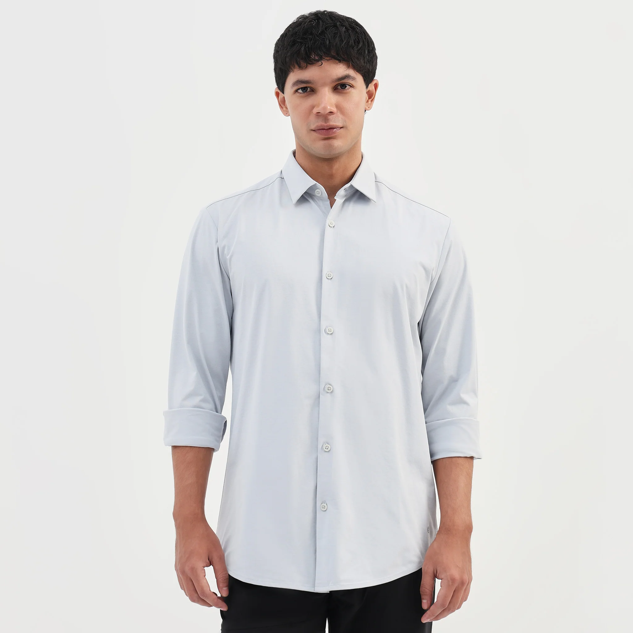 Travelator™ 2025 Shirt - 4-Way Ultra Stretch Slim Fit Wash & Wear - "Zero Top Stitch" - Saville Row Finish Full Sleeves- Made For Travel - Image 6