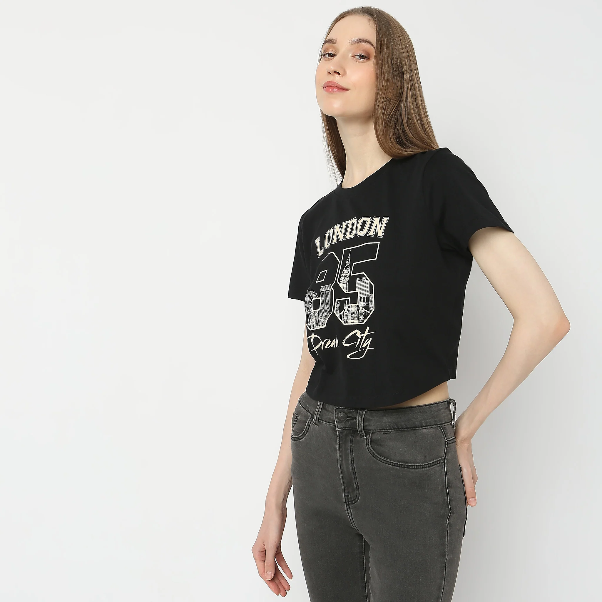 Slim Fit Printed T-Shirt - Image 5
