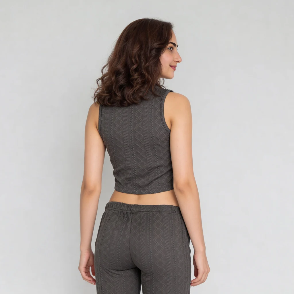 Slim Fit Sleeveless Crop Top - Image 8