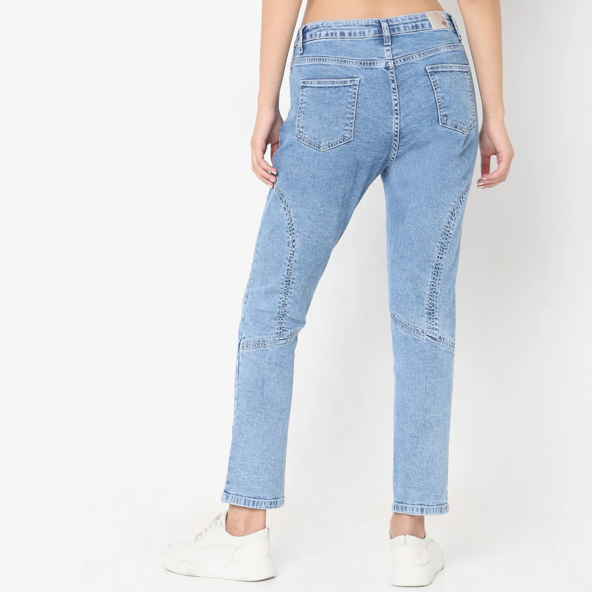 Slim Fit High Rise Jeans - Image 3