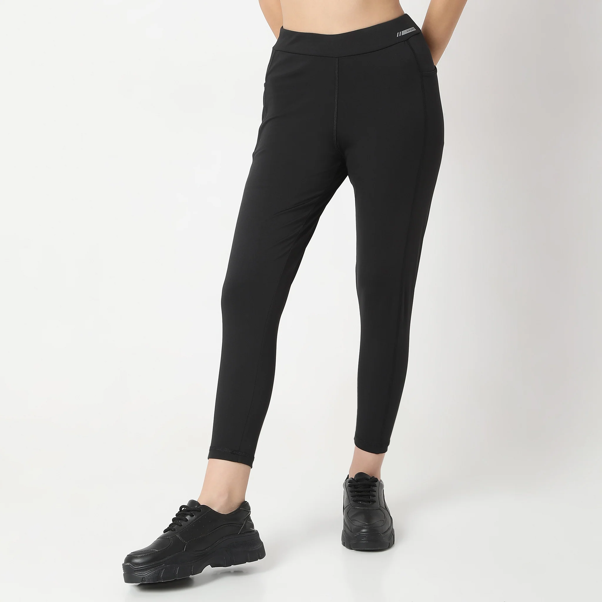 Air Dry Slim Fit Ankle Length High Rise Leggings - Image 5