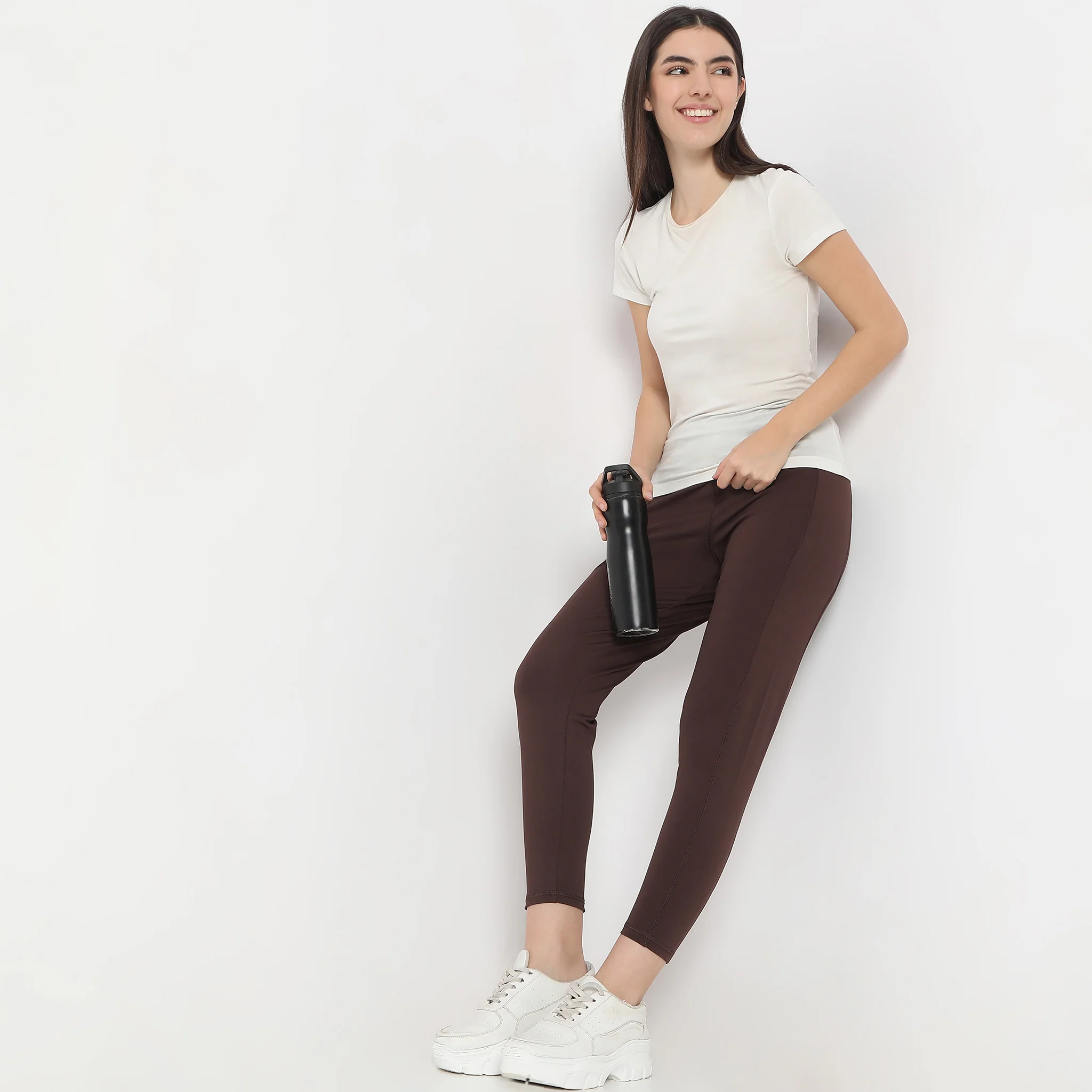 Air Dry Slim Fit Ankle Length High Rise Leggings - Image 6