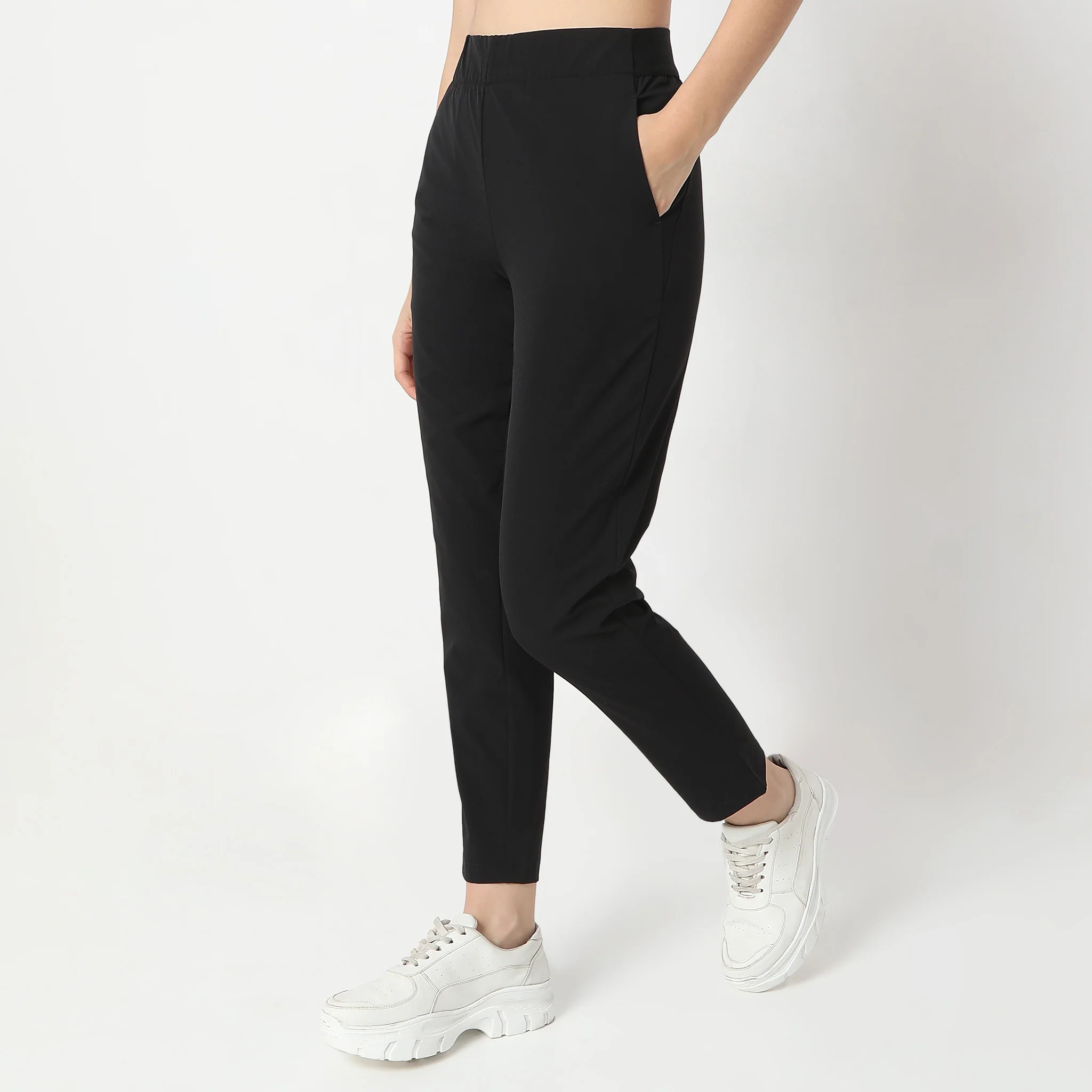 Slim Fit Ankle Length Mid Rise Leggings - Image 5