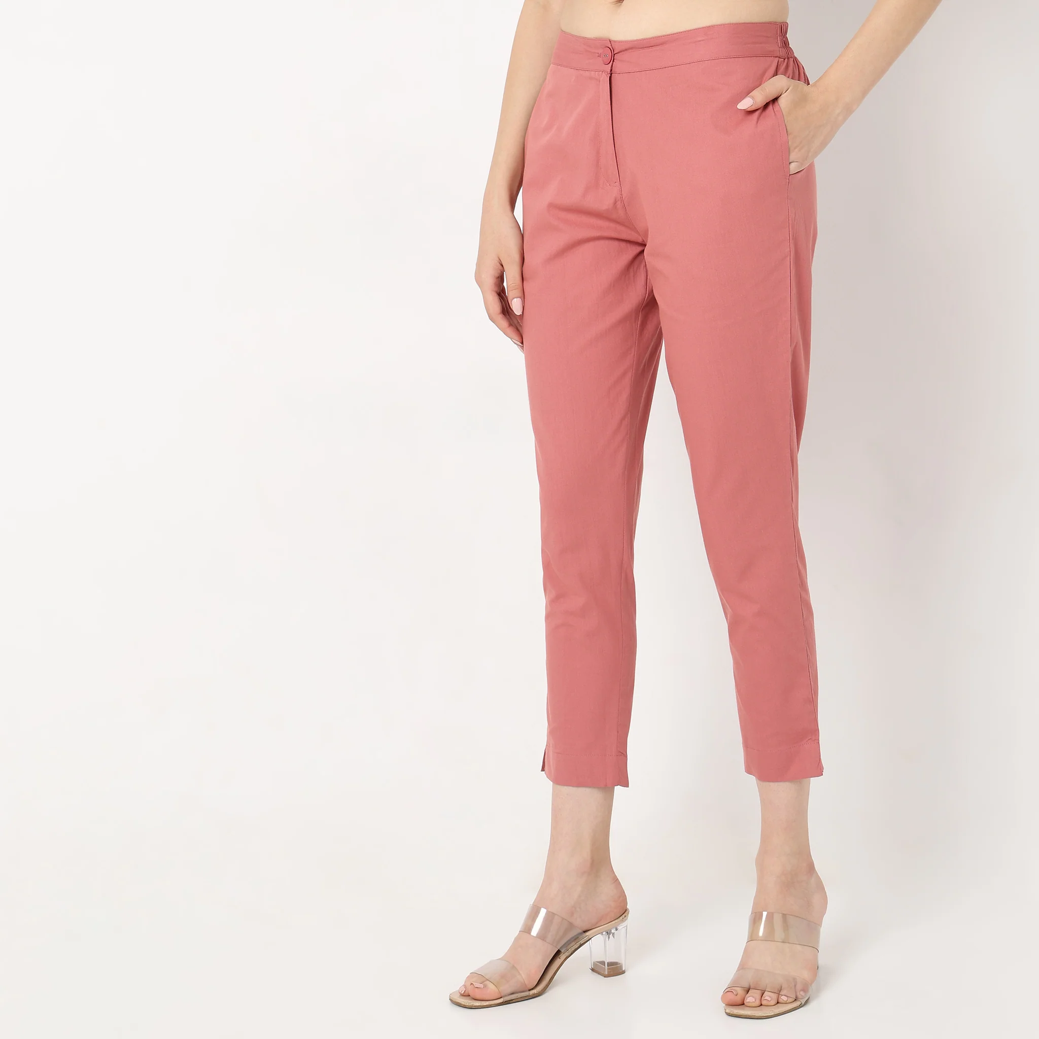 Cotton Slim Fit Poplin Pants - Image 10
