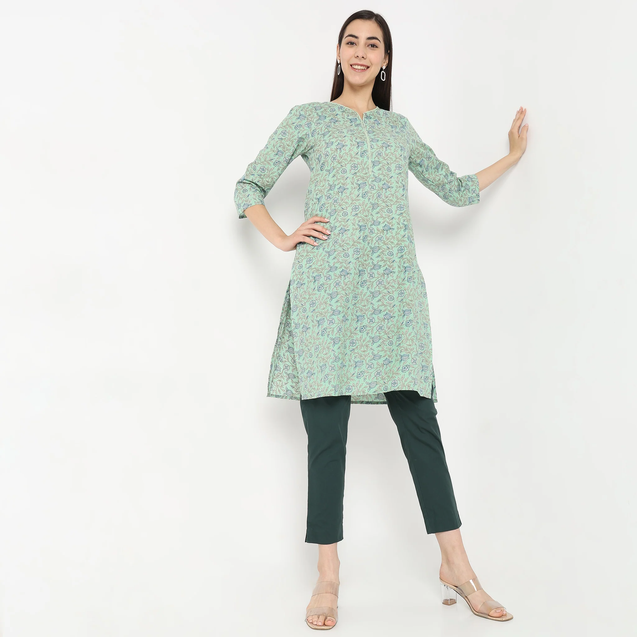 Cotton Slim Fit Poplin Pants - Image 11