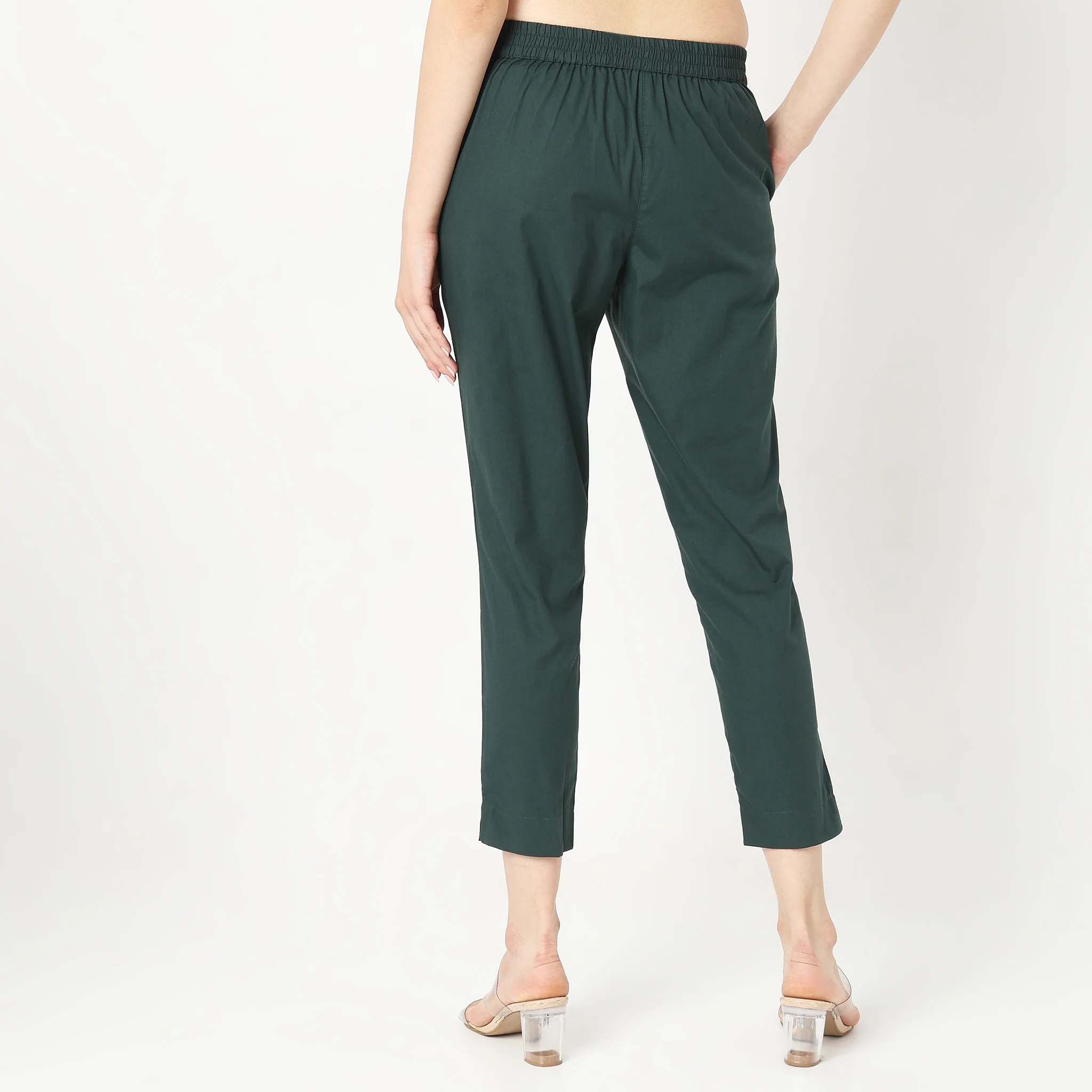 Cotton Slim Fit Poplin Pants - Image 13