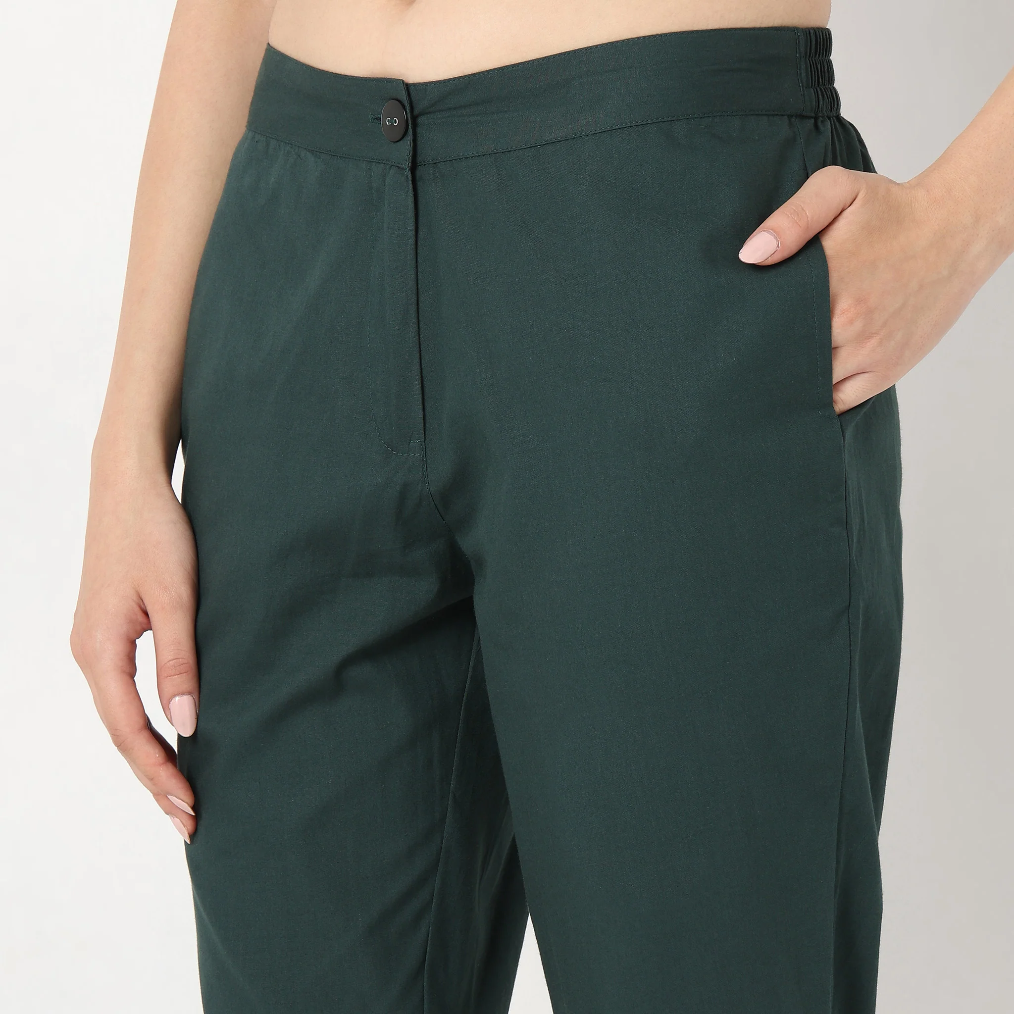 Cotton Slim Fit Poplin Pants - Image 14
