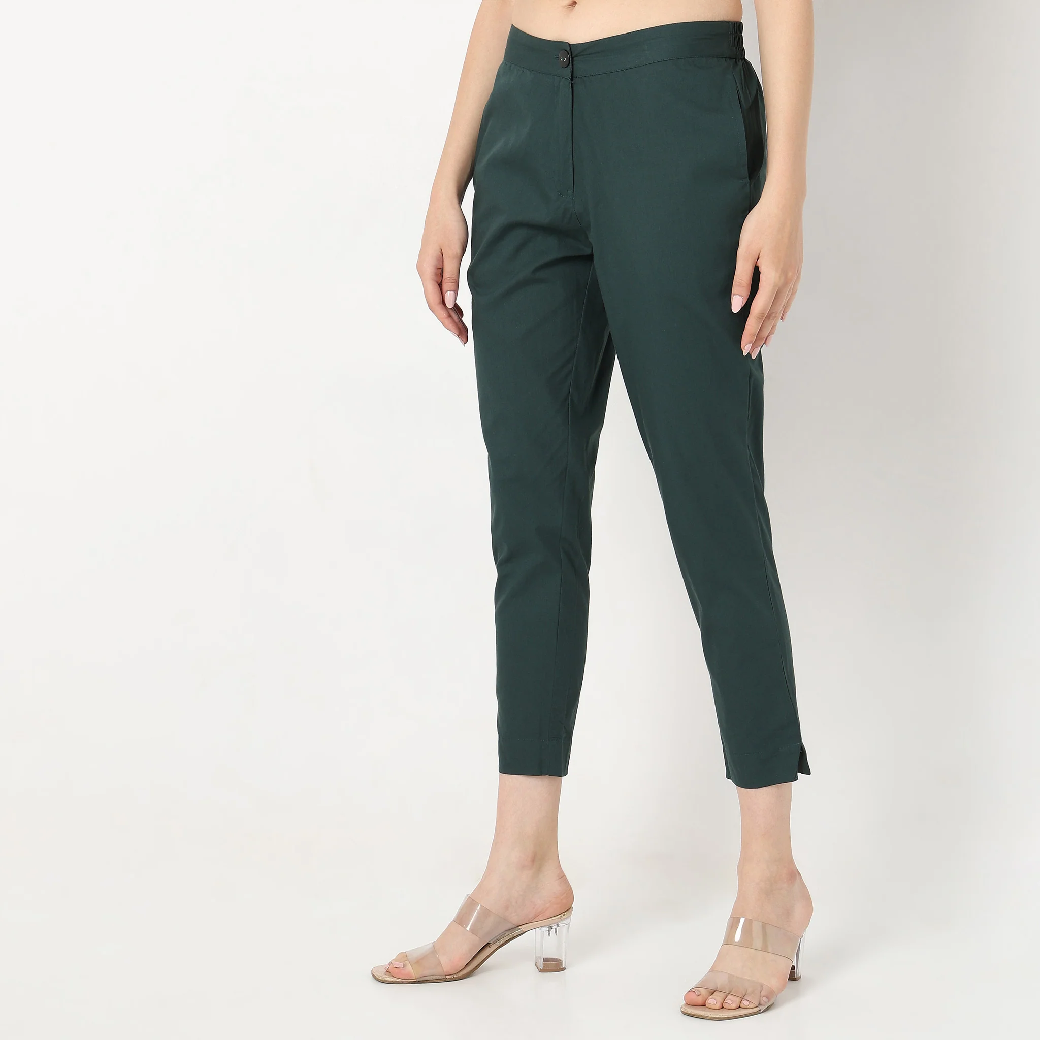 Cotton Slim Fit Poplin Pants - Image 15