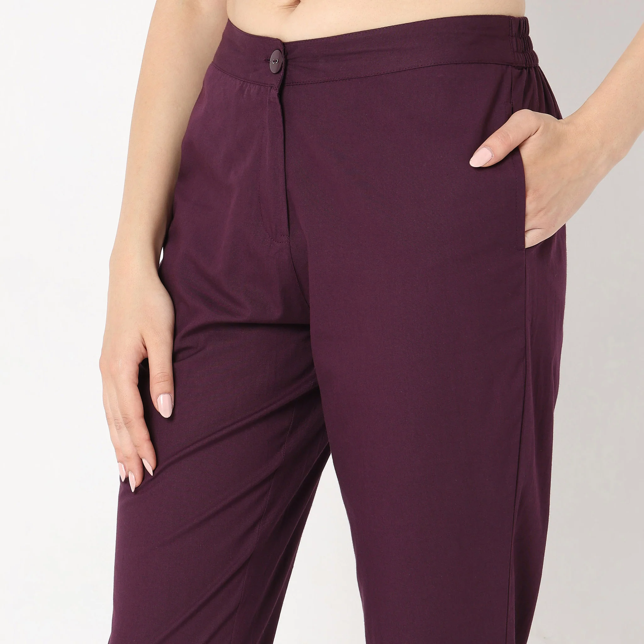 Cotton Slim Fit Poplin Pants - Image 19