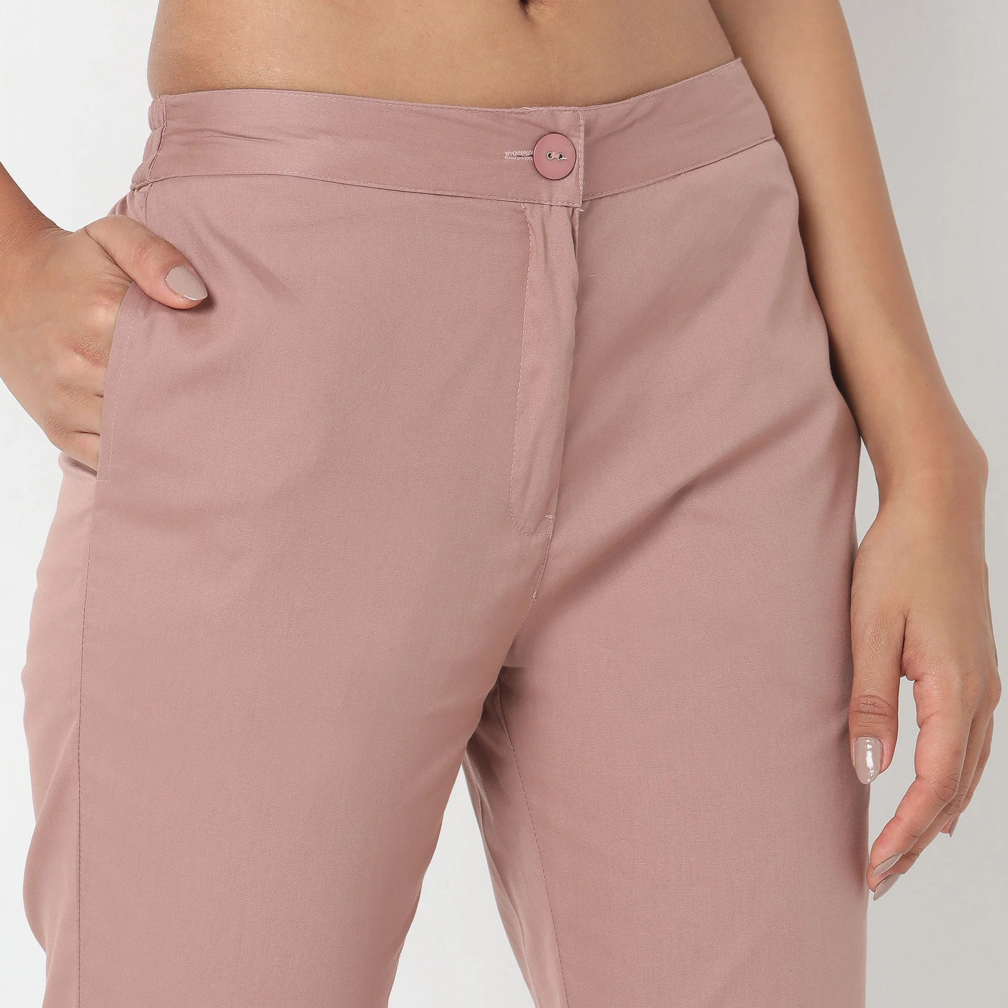 Cotton Slim Fit Poplin Pants - Image 24