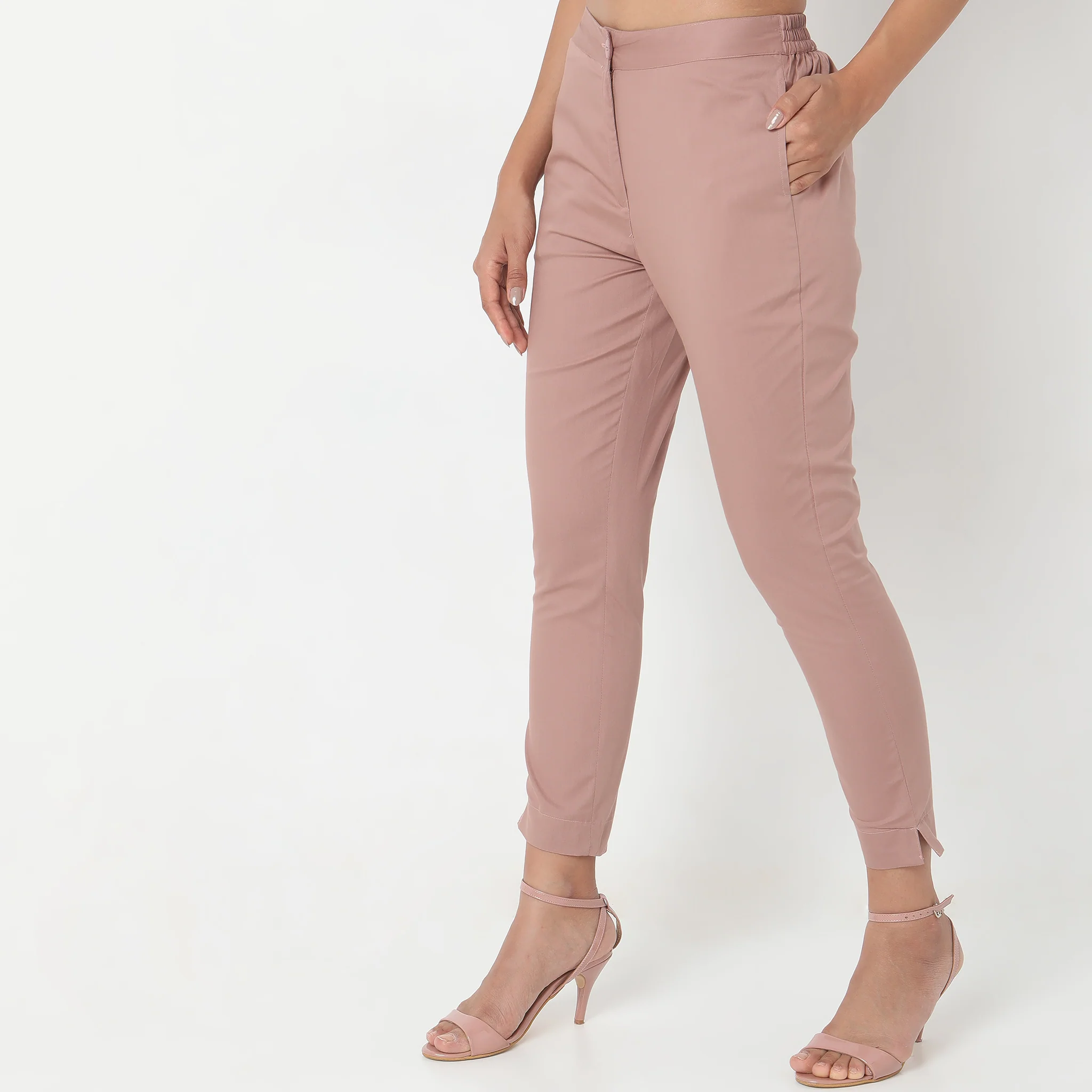 Cotton Slim Fit Poplin Pants - Image 25
