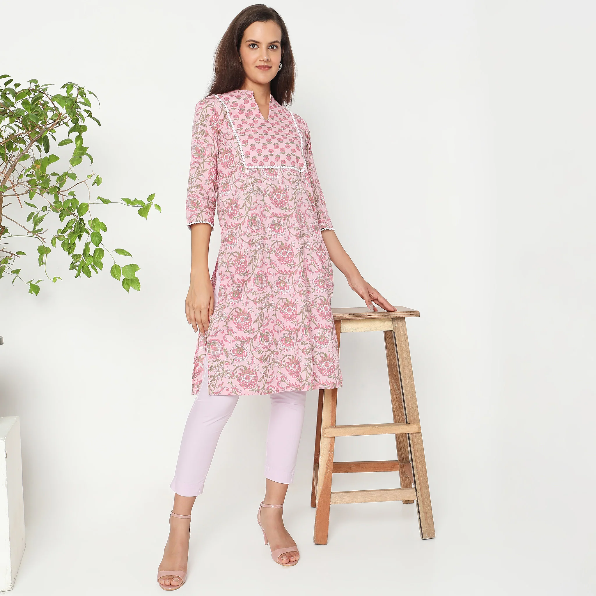 Cotton Slim Fit Poplin Pants - Image 26