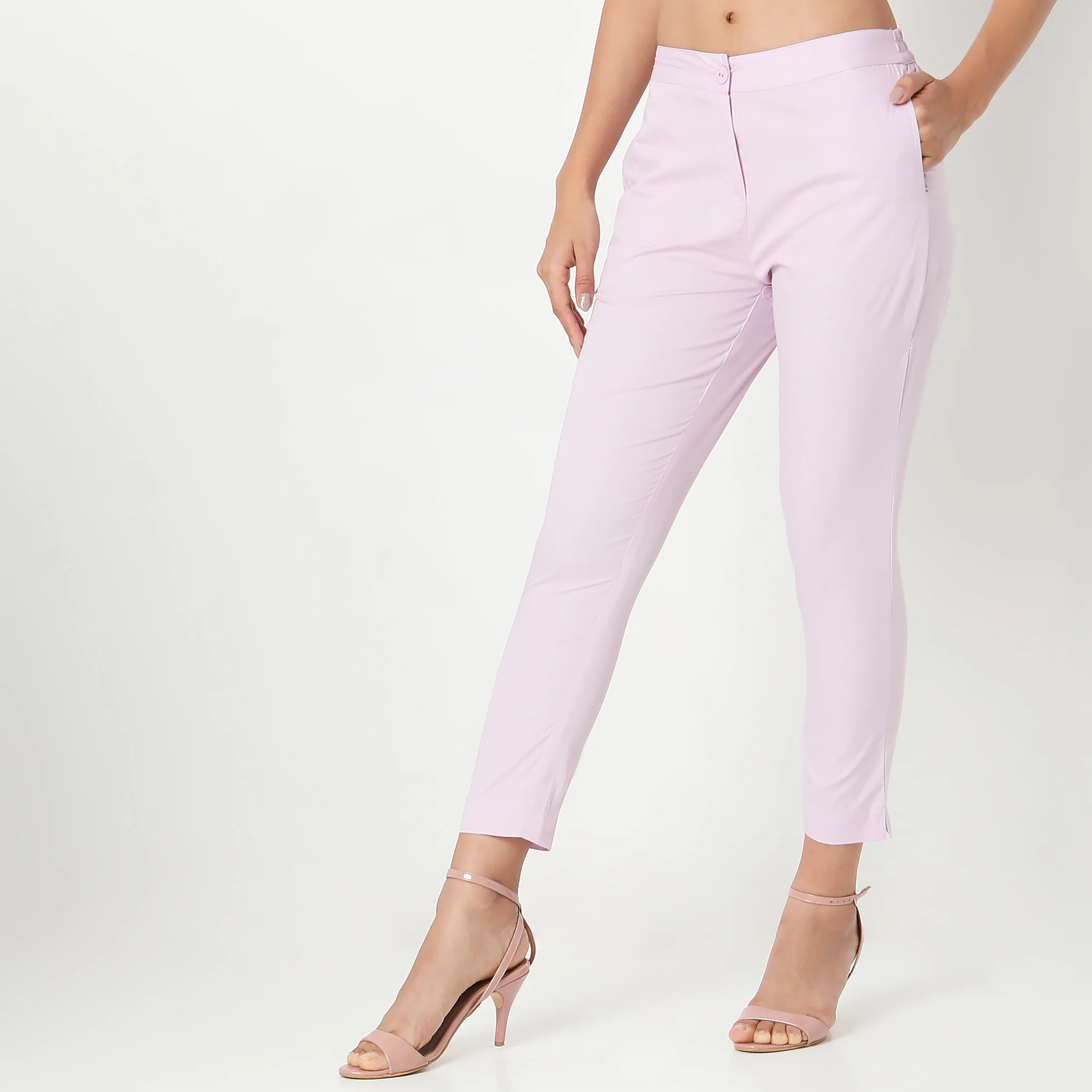 Cotton Slim Fit Poplin Pants - Image 30