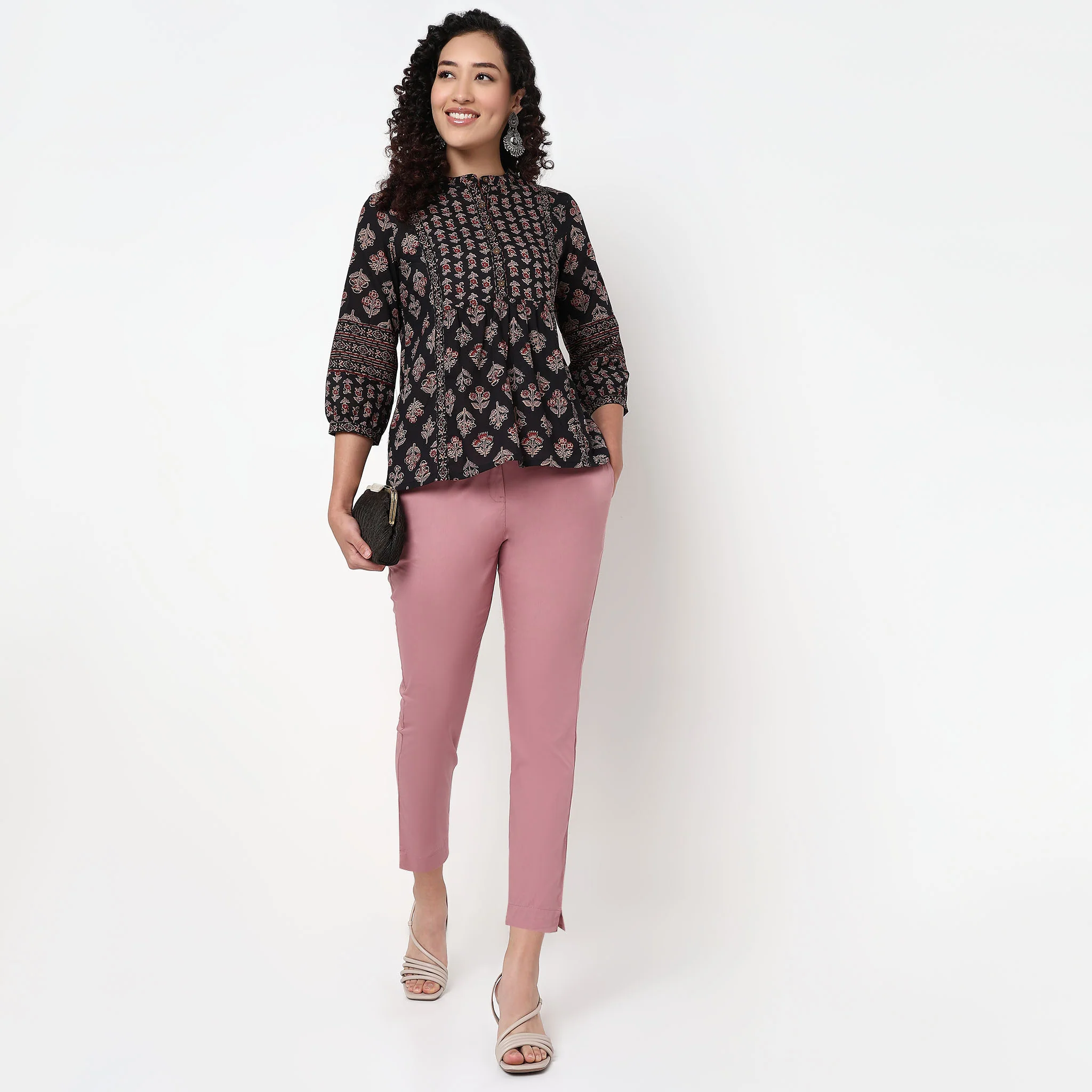 Cotton Slim Fit Poplin Pants - Image 36