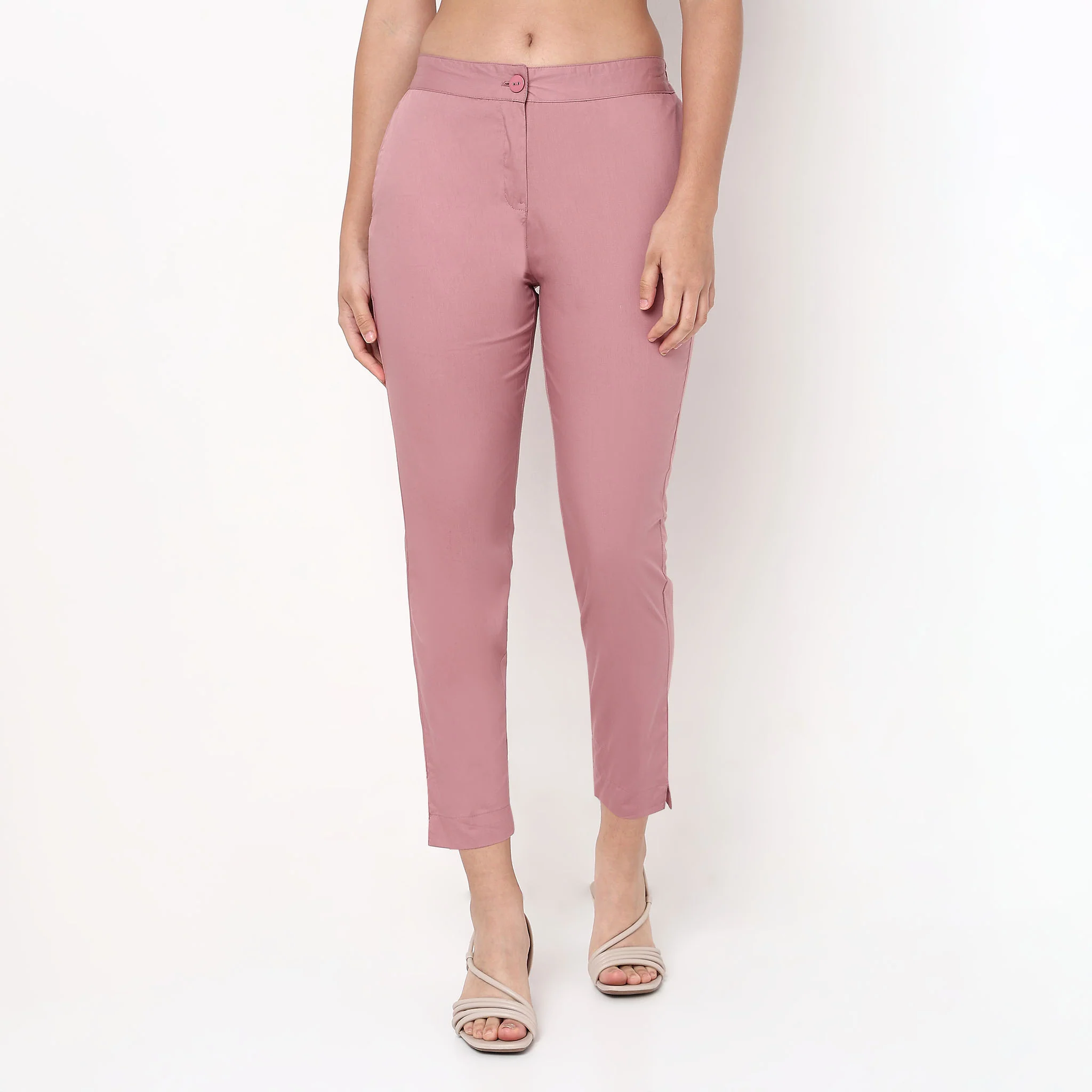 Cotton Slim Fit Poplin Pants - Image 37