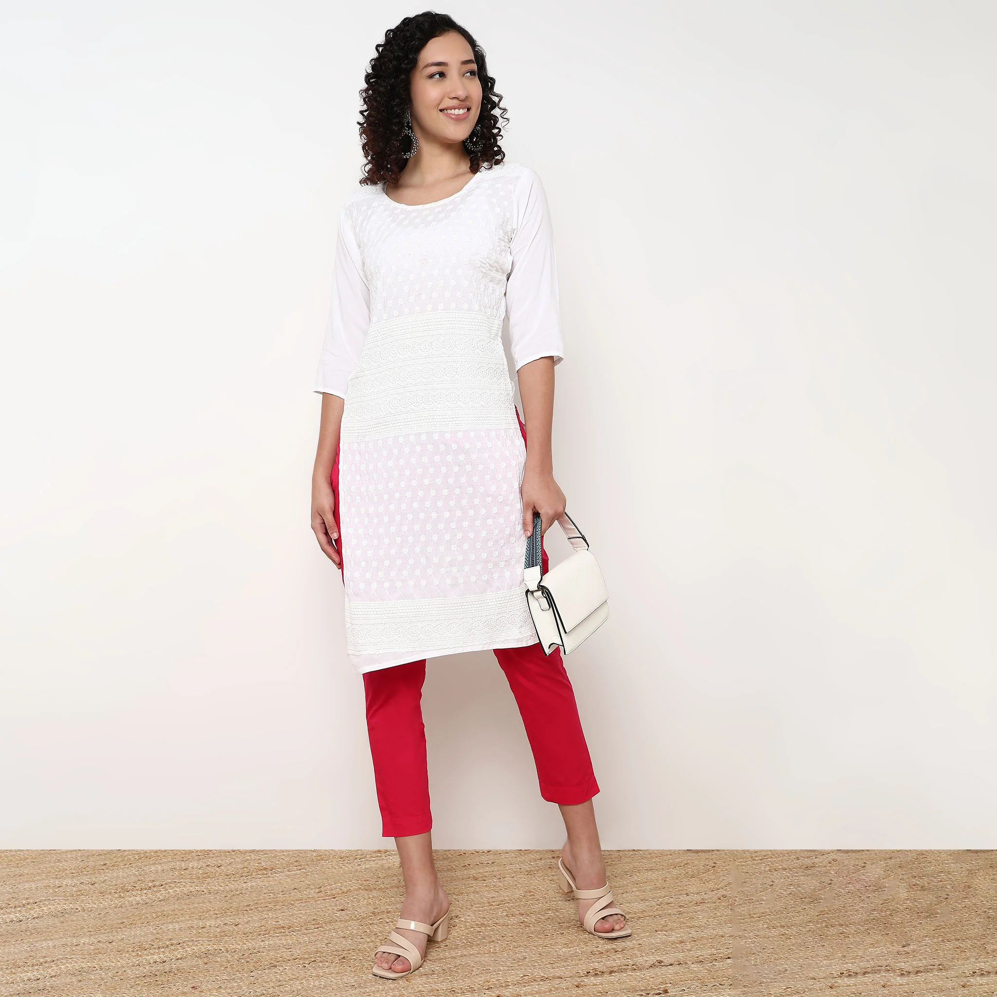 Cotton Slim Fit Poplin Pants - Image 46