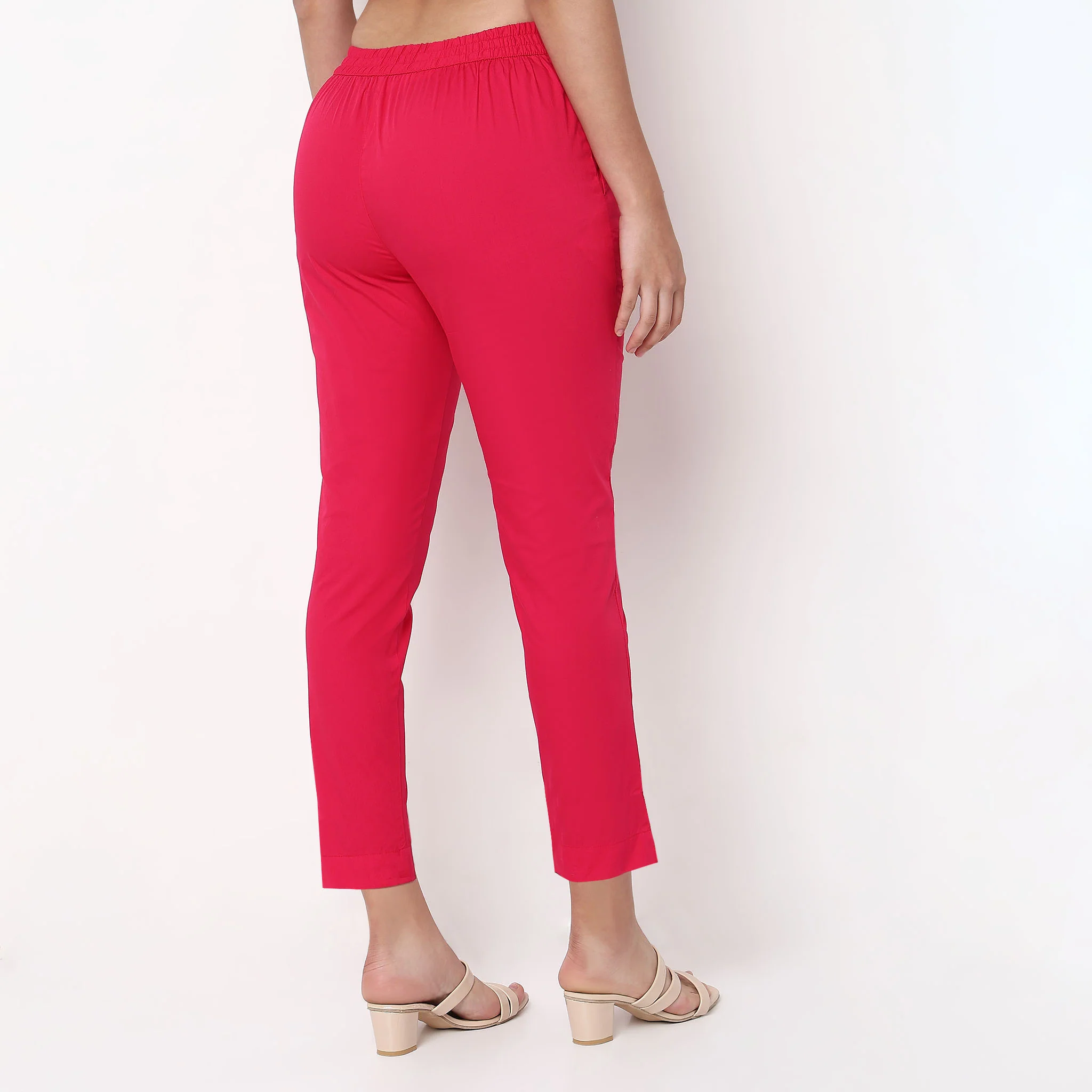 Cotton Slim Fit Poplin Pants - Image 48