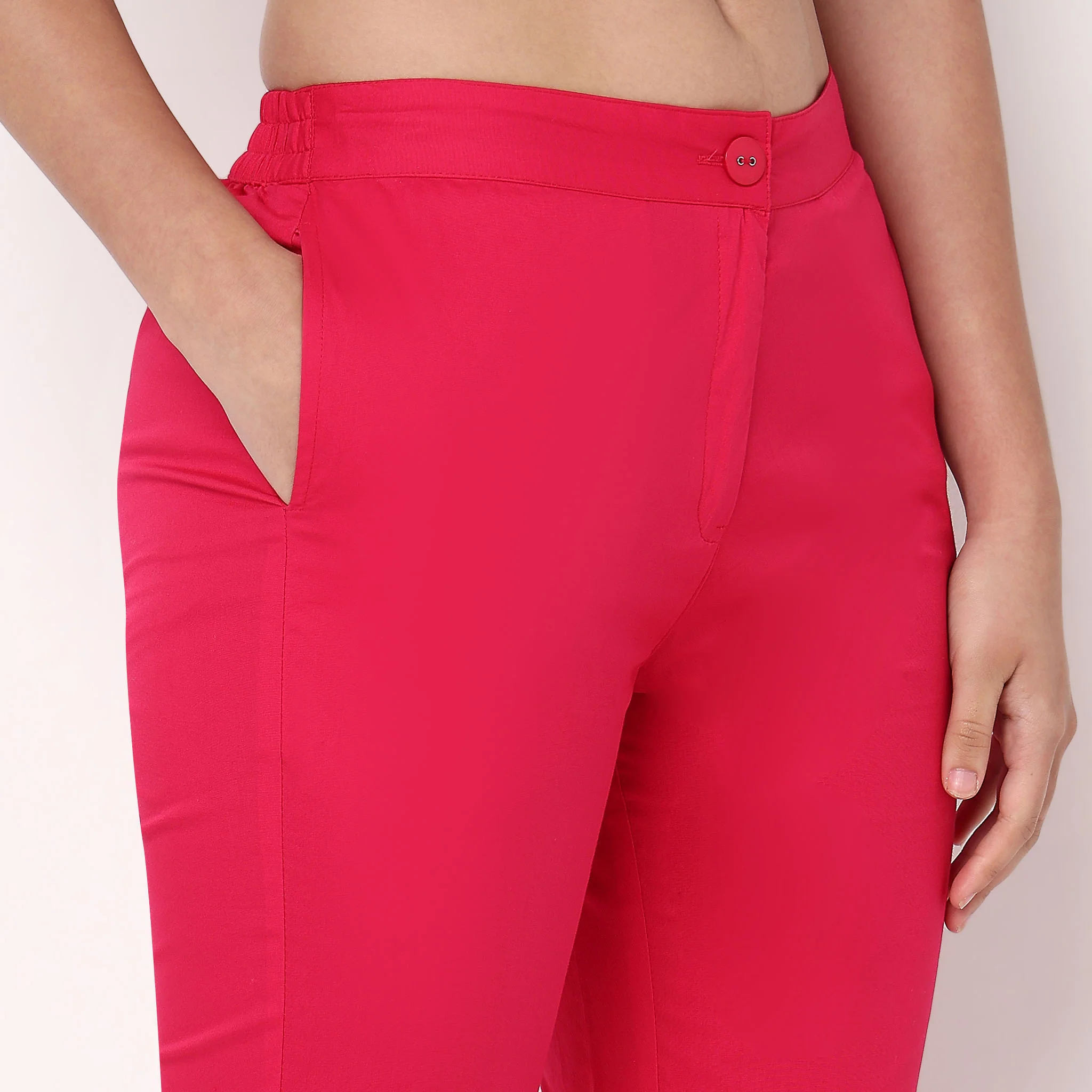 Cotton Slim Fit Poplin Pants - Image 49