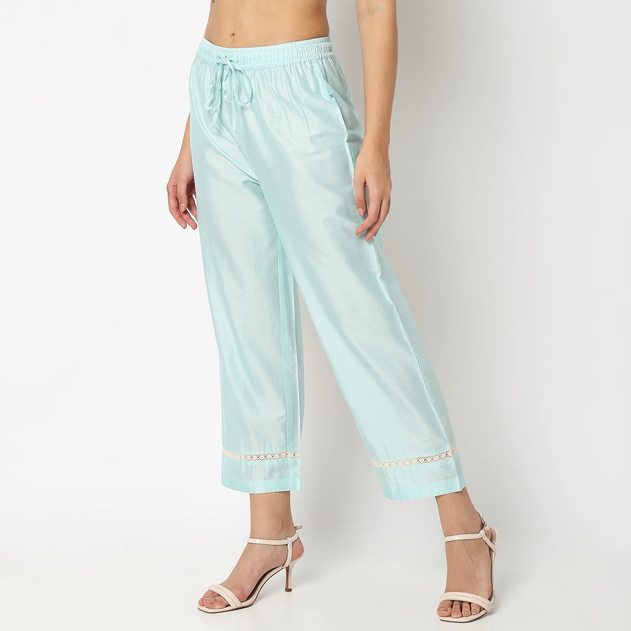 Cotton Slim Fit Poplin Pants - Image 5
