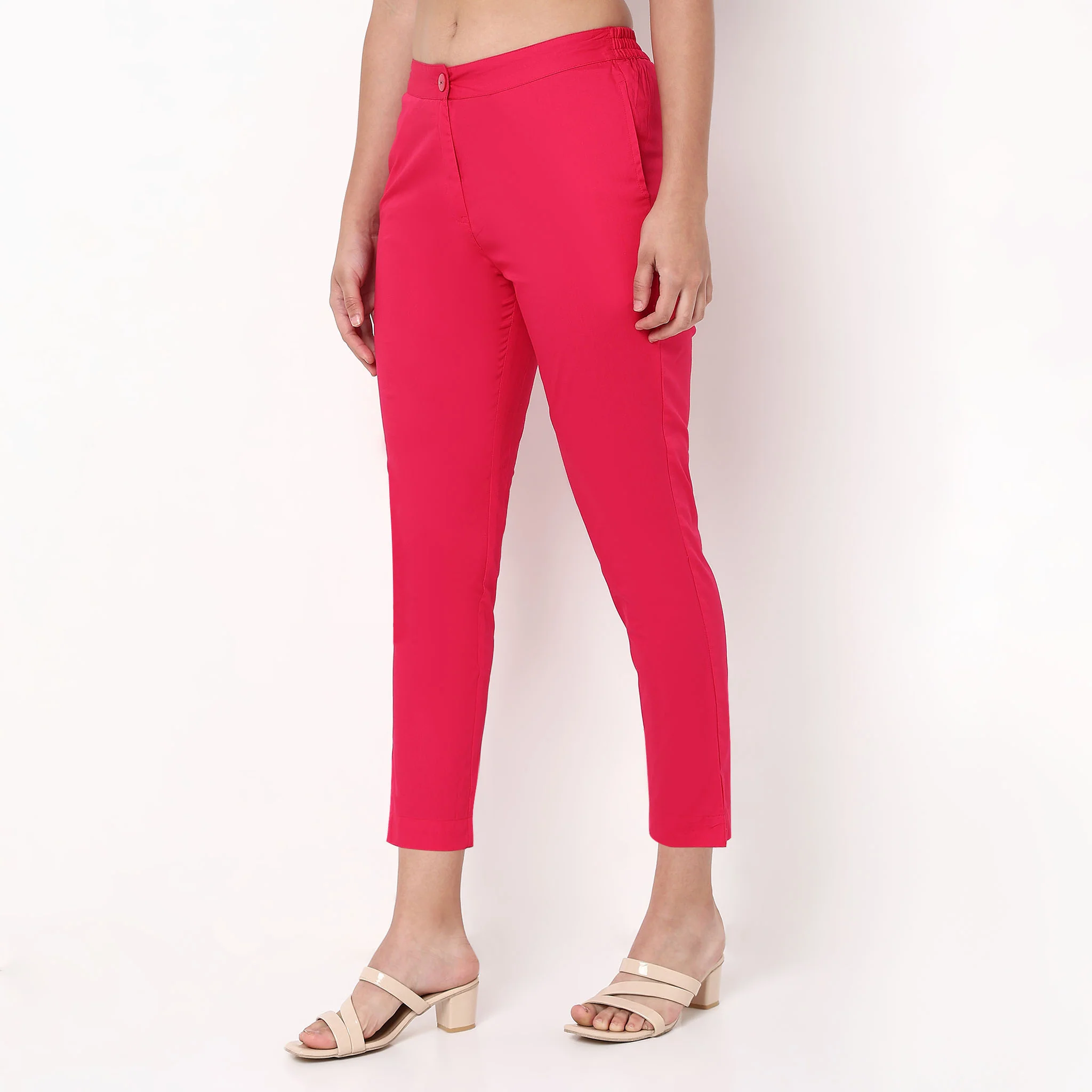 Cotton Slim Fit Poplin Pants - Image 50