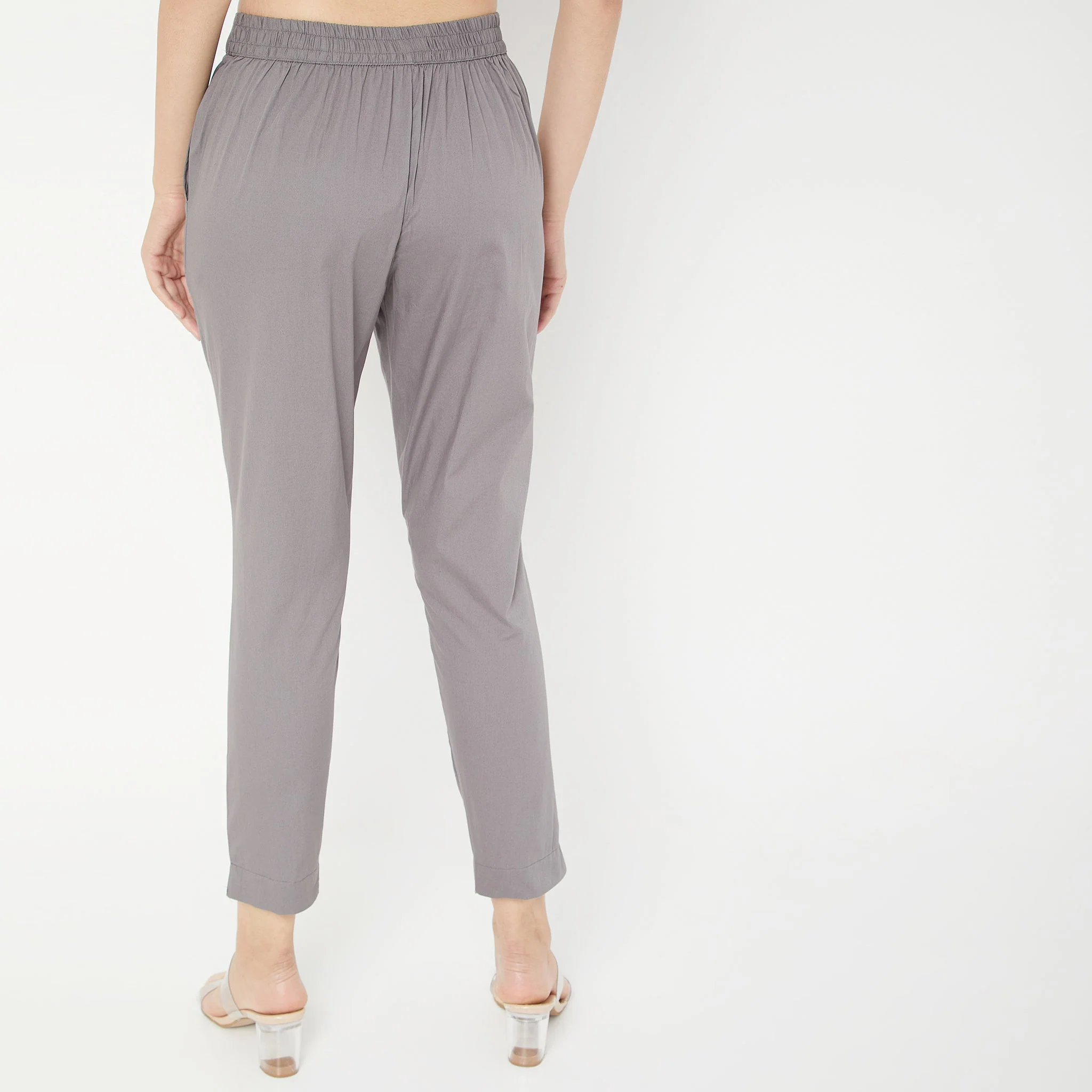Cotton Slim Fit Poplin Pants - Image 58