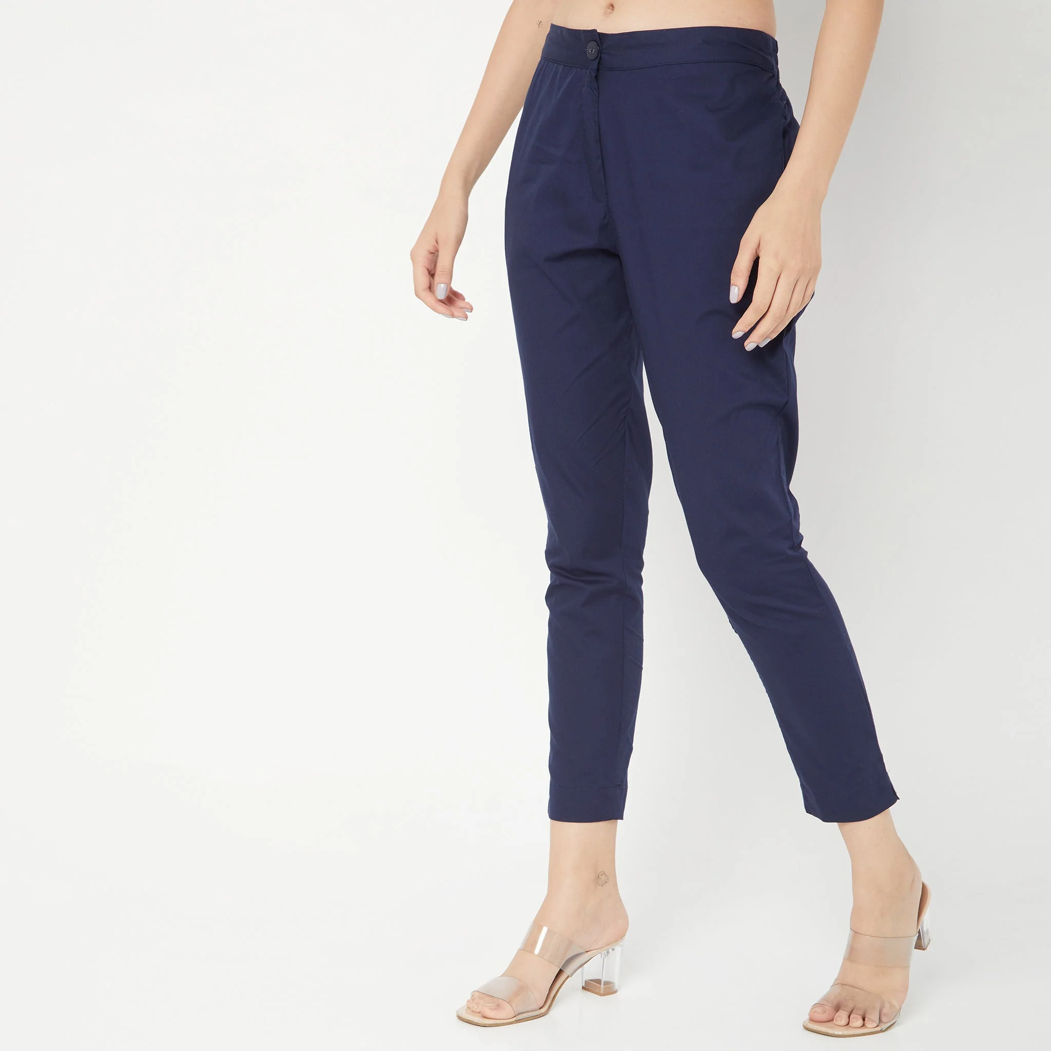 Cotton Slim Fit Poplin Pants - Image 62