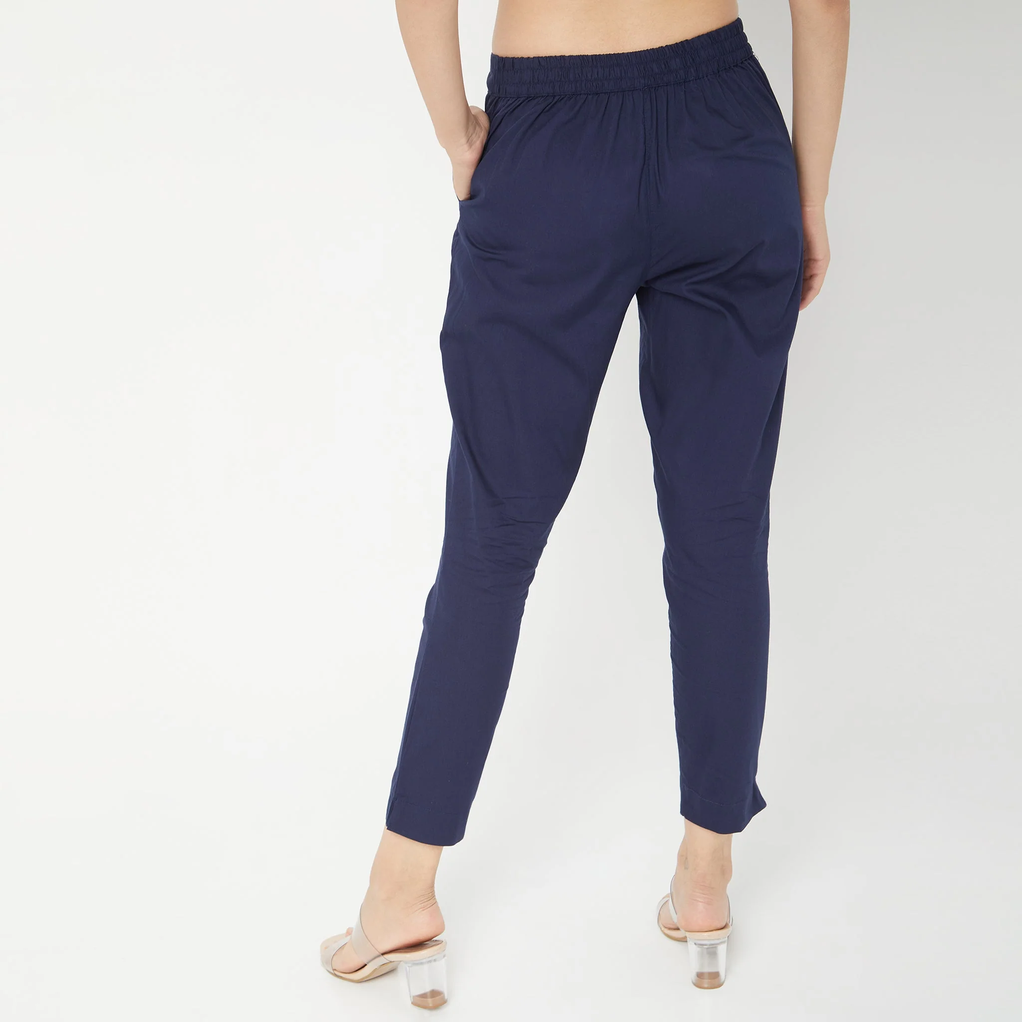 Cotton Slim Fit Poplin Pants - Image 63