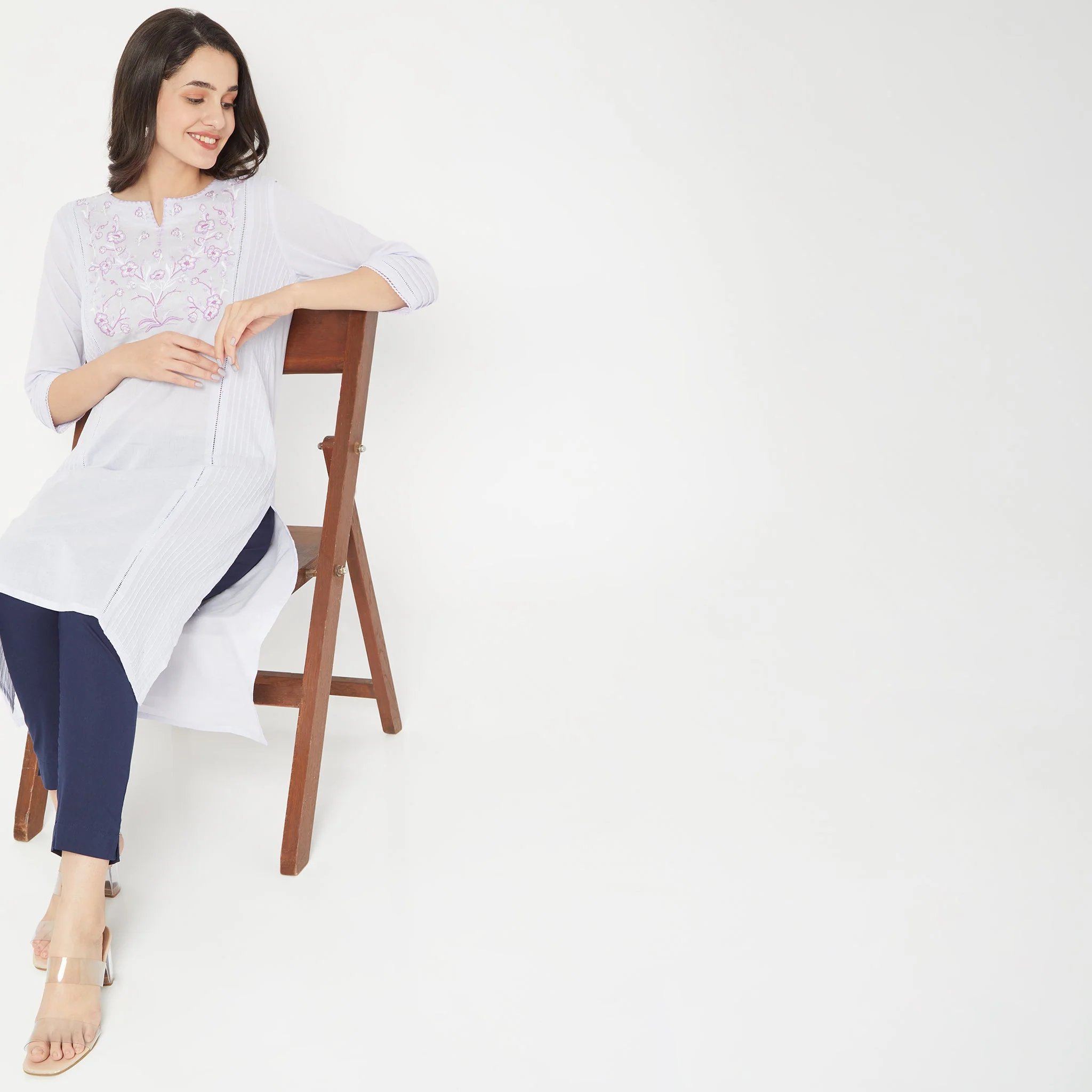 Cotton Slim Fit Poplin Pants - Image 64
