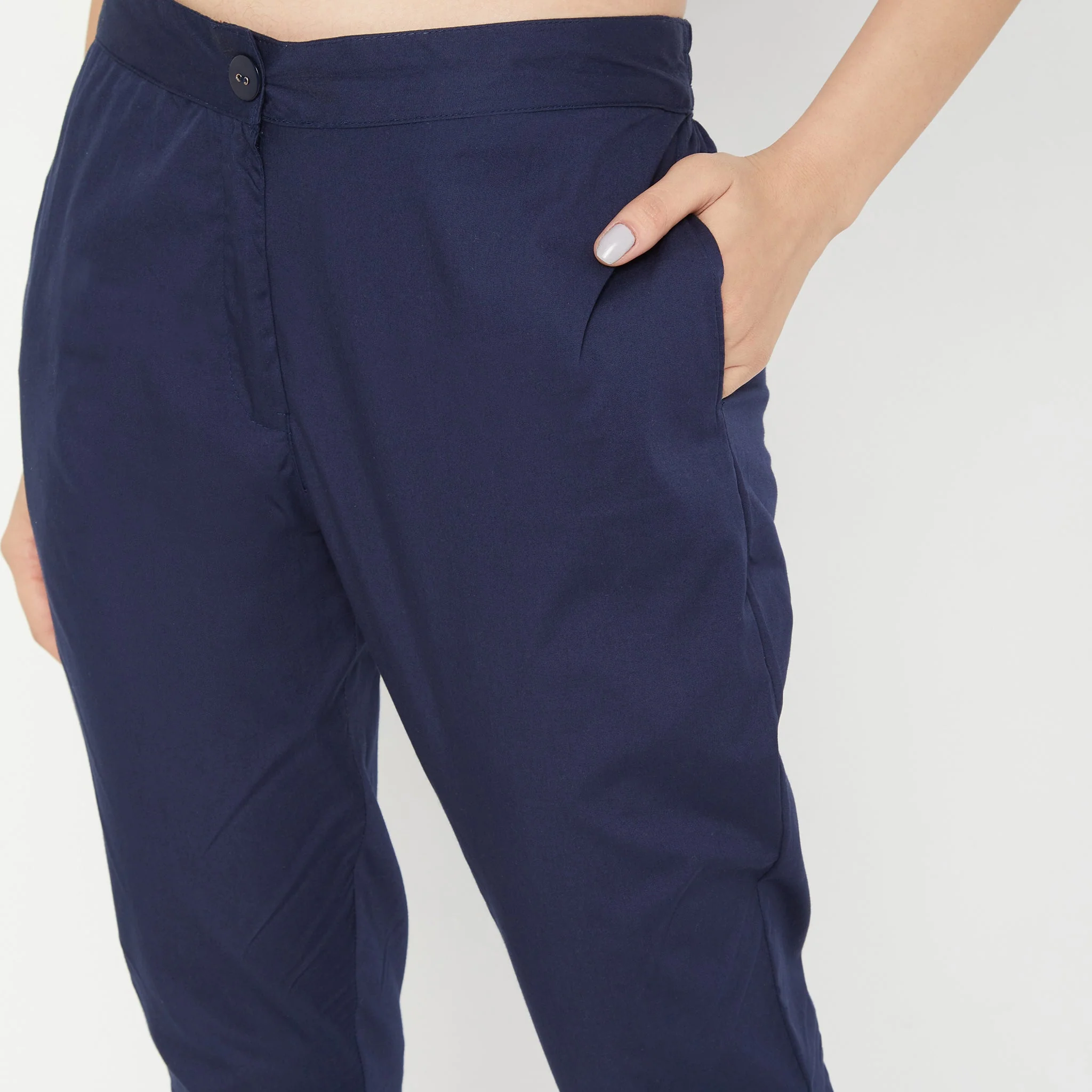 Cotton Slim Fit Poplin Pants - Image 65