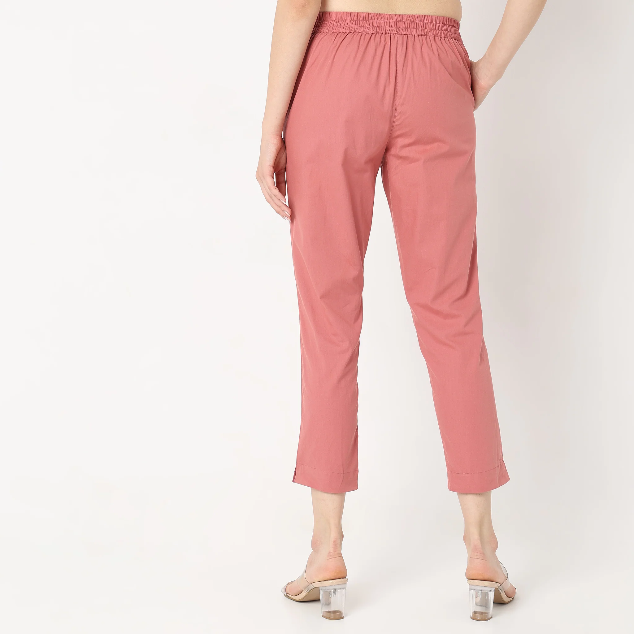 Cotton Slim Fit Poplin Pants - Image 8
