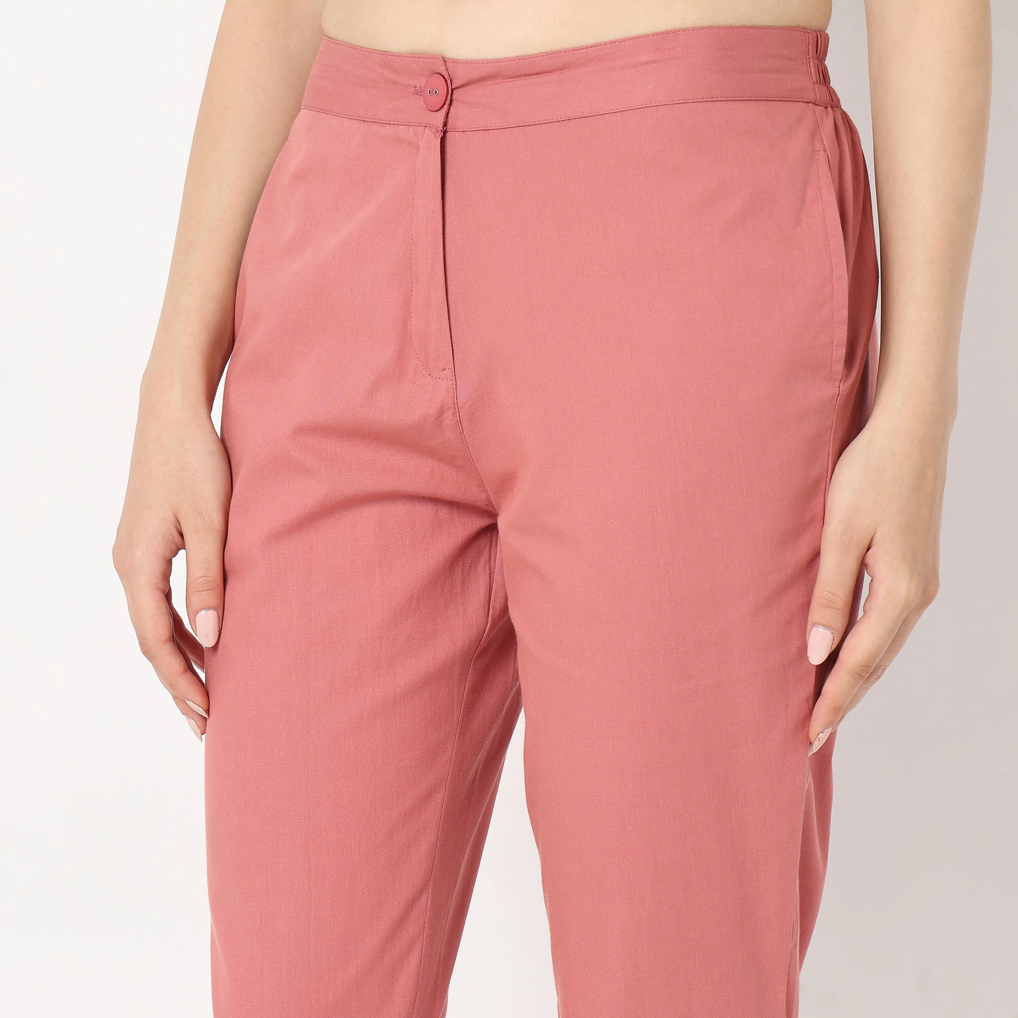 Cotton Slim Fit Poplin Pants - Image 9