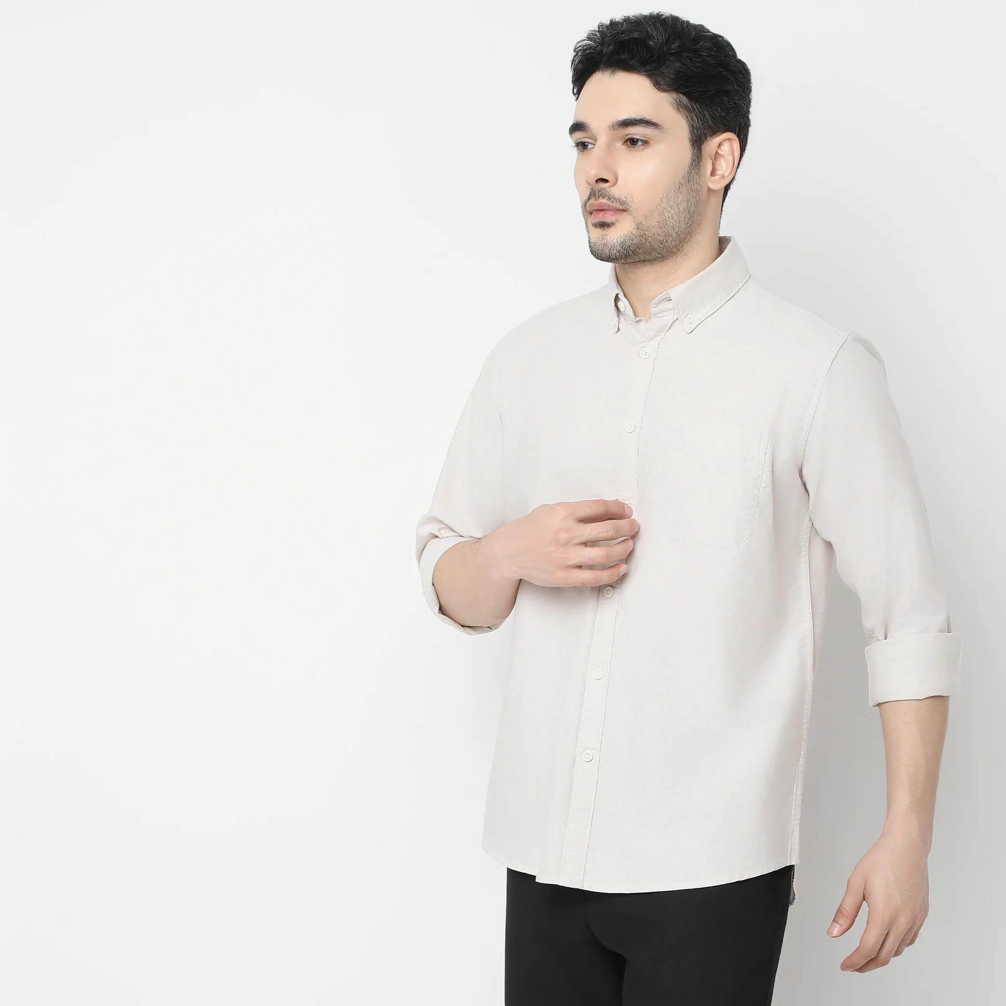 Madison Oxford 100% Cotton - Uber Classic Regular Fit Solid Shirt - Image 20